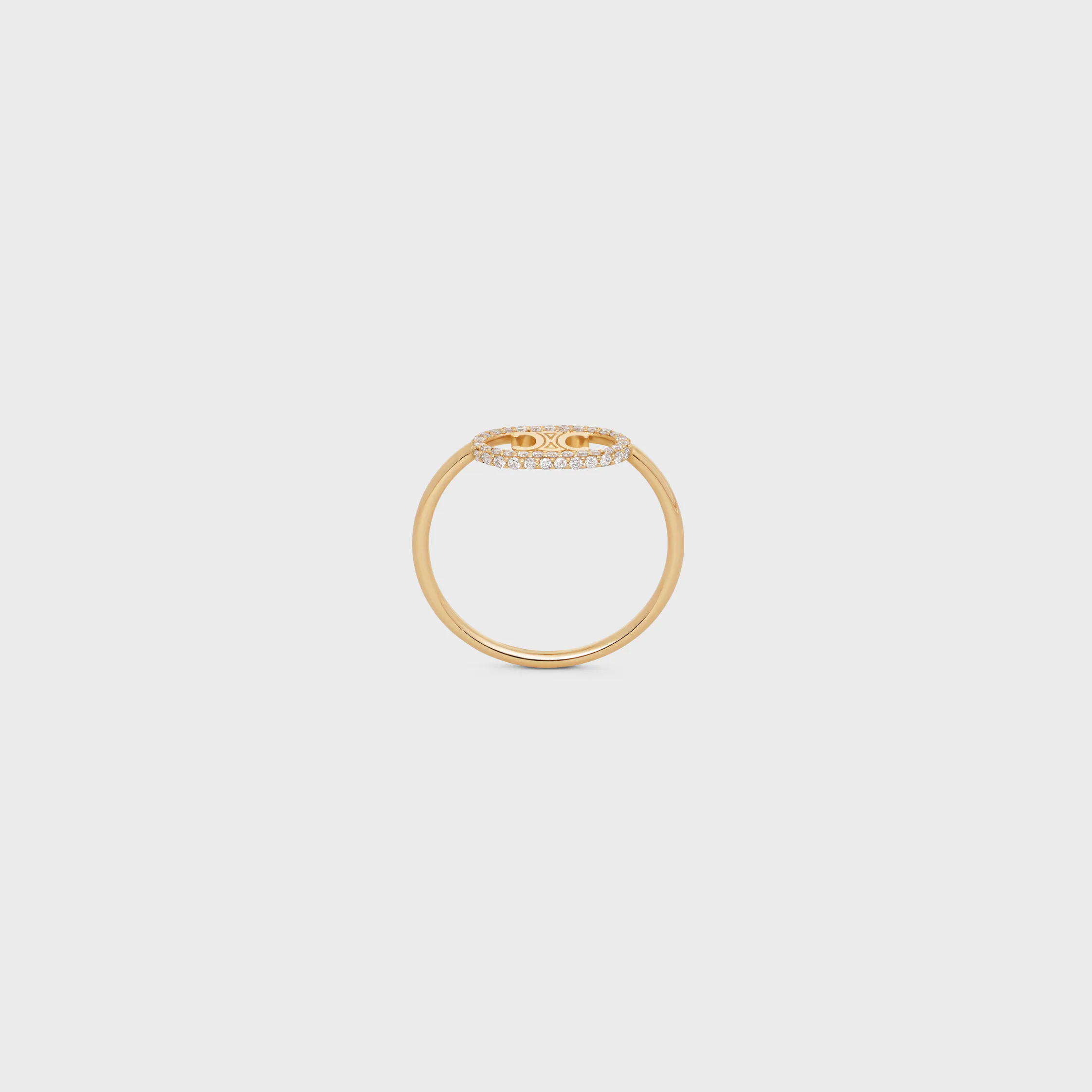 Maillon Triomphe Ring aus Gelbgold und Diamanten