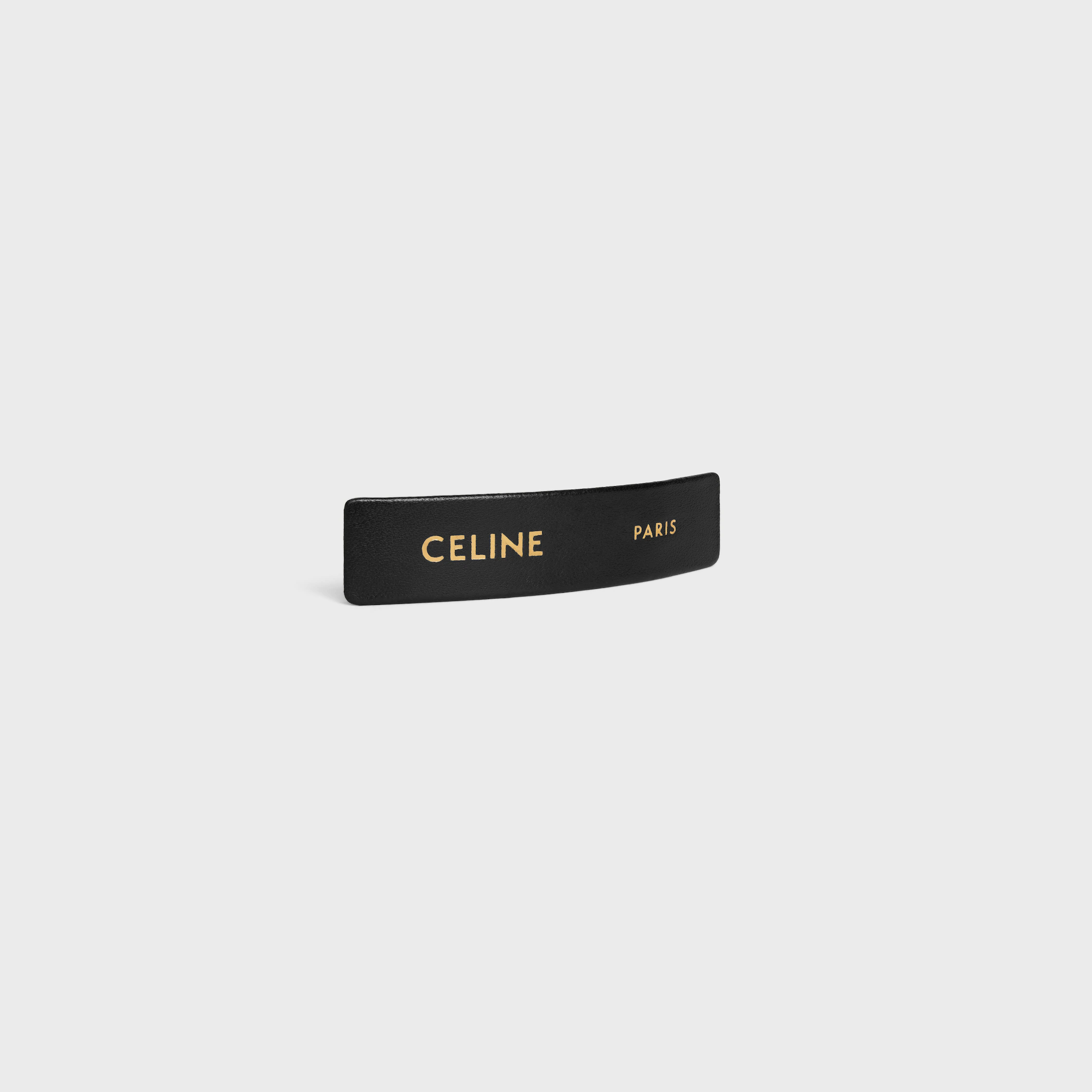 Haarspange Celine Paris aus Lammleder, Messing mit Goldfinish und Stahl