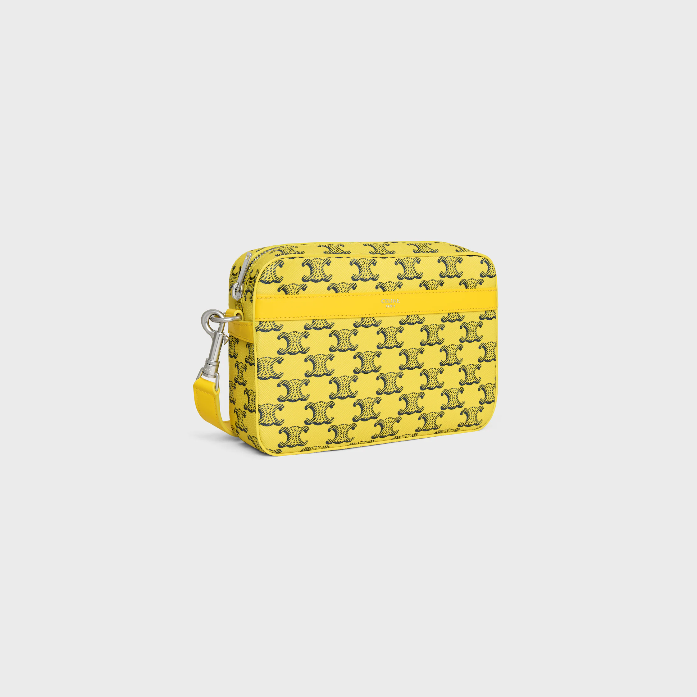 KLEINE HANDTASCHE AUS TRIOMPHE-BAUMWOLLE UND KALBSLEDER