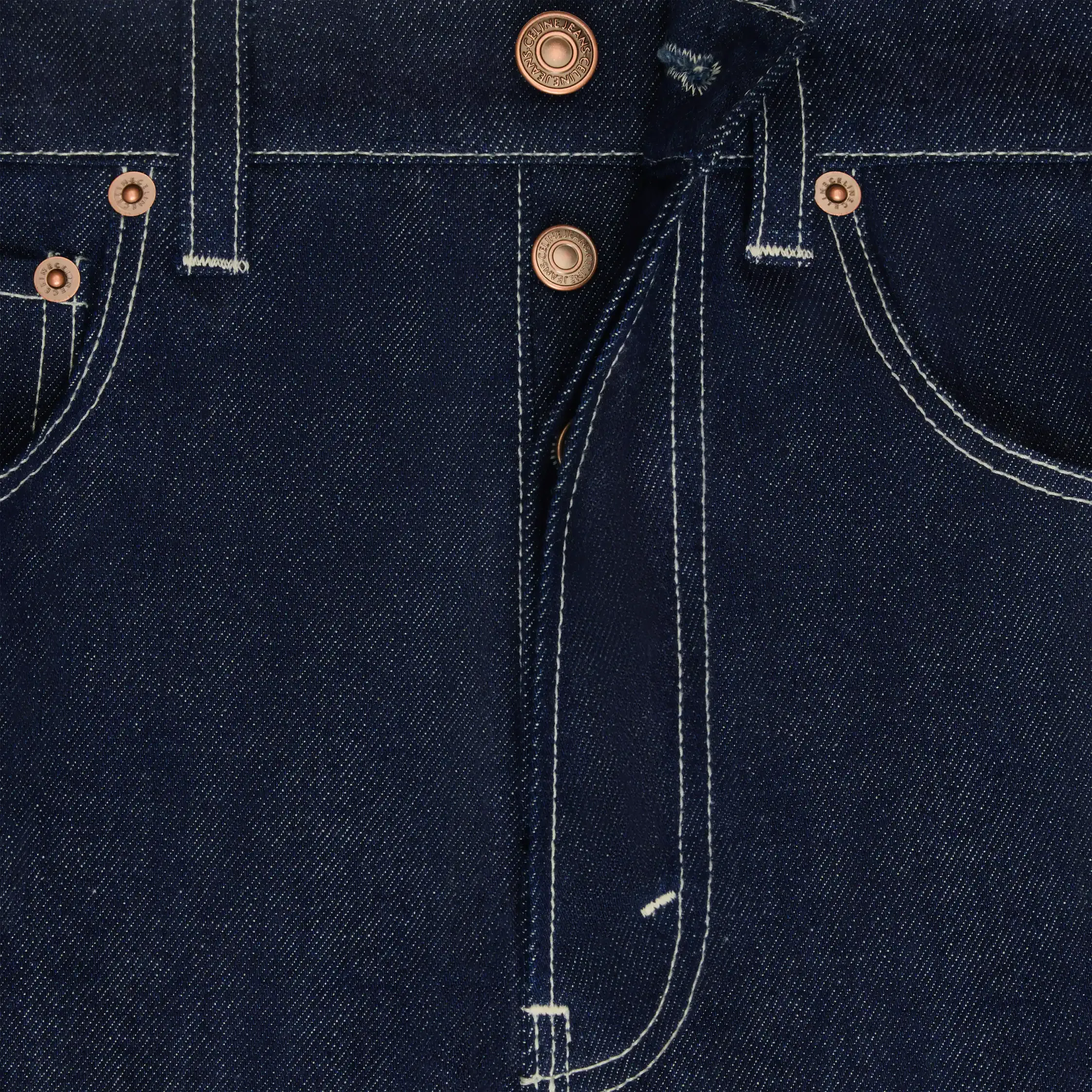 Boyfriend-Jeans 002 in leichtem Indigo-Denim