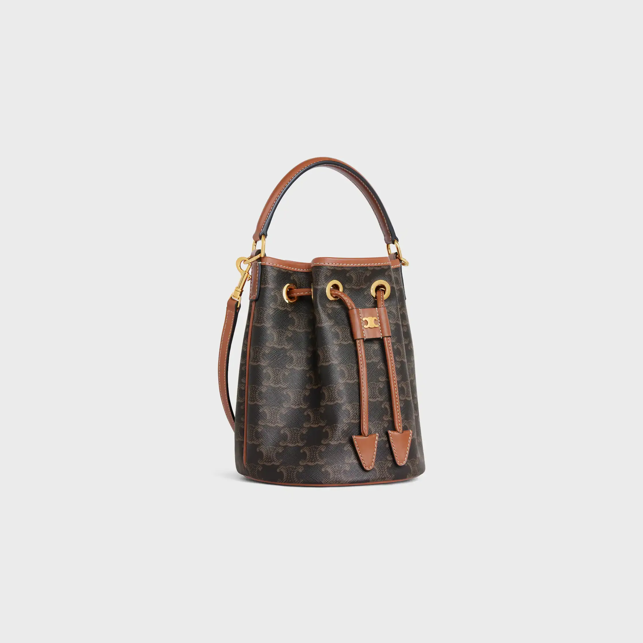 TEEN CLARA BAG IN Triomphe Canvas und Kalbsleder