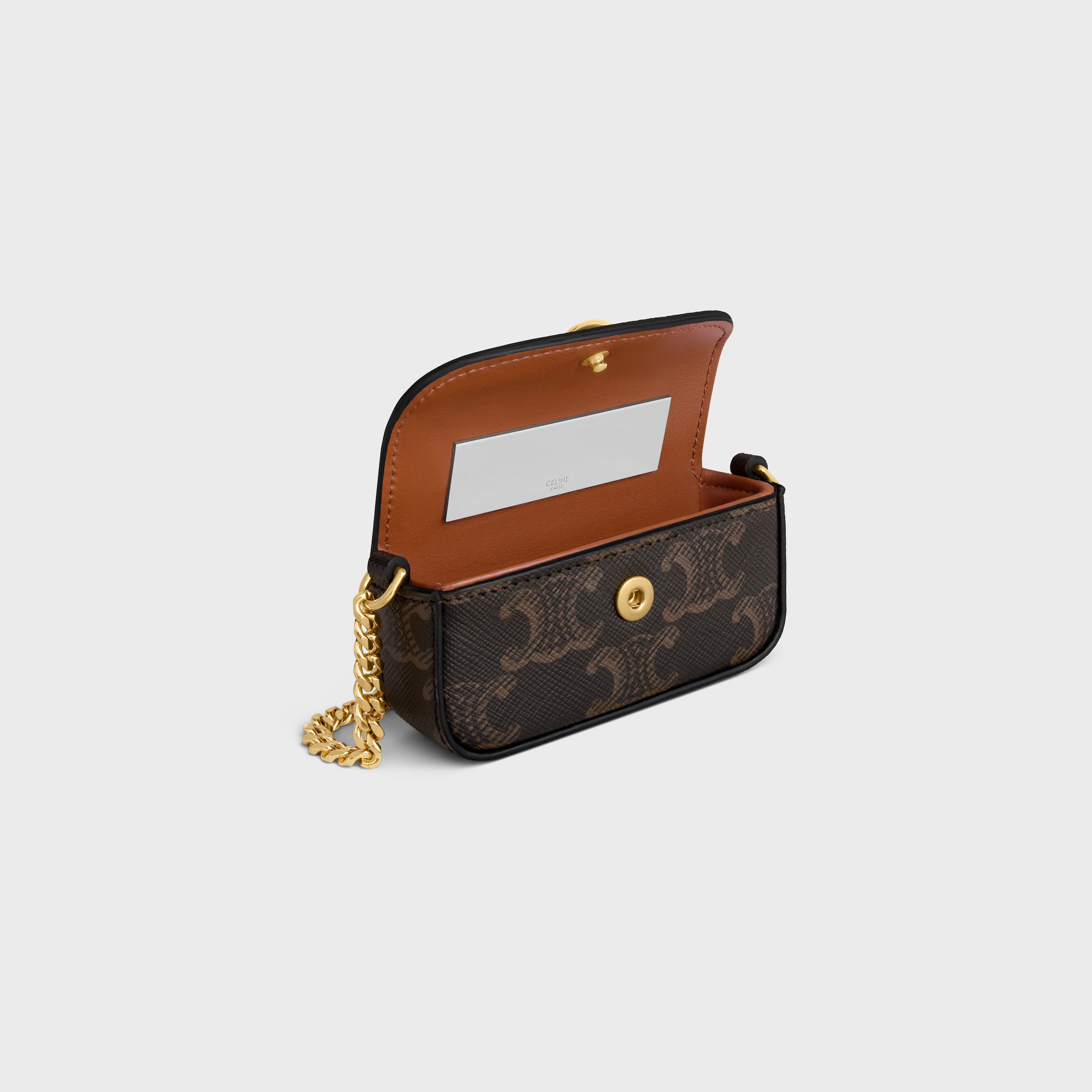 LIPSTICK-ETUI AN KETTE AUS TRIOMPHE-LEINEN