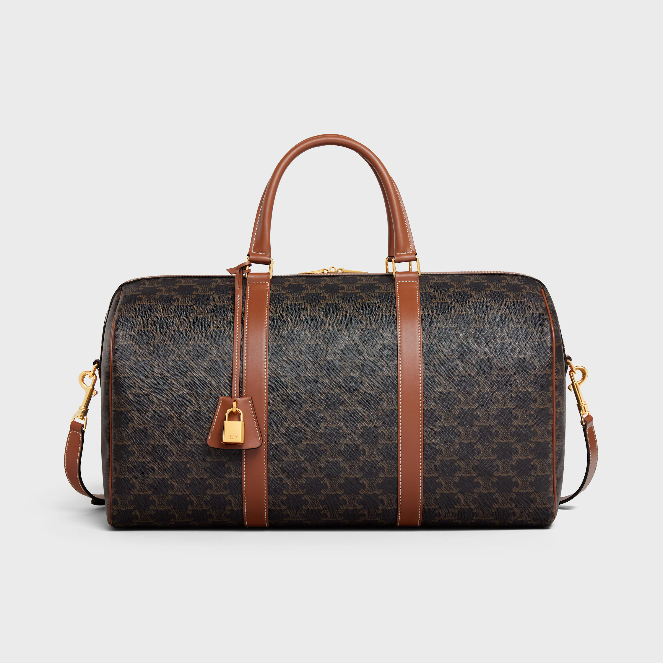 Reisetasche mittelgroß IN Triomphe Canvas und Kalbsleder