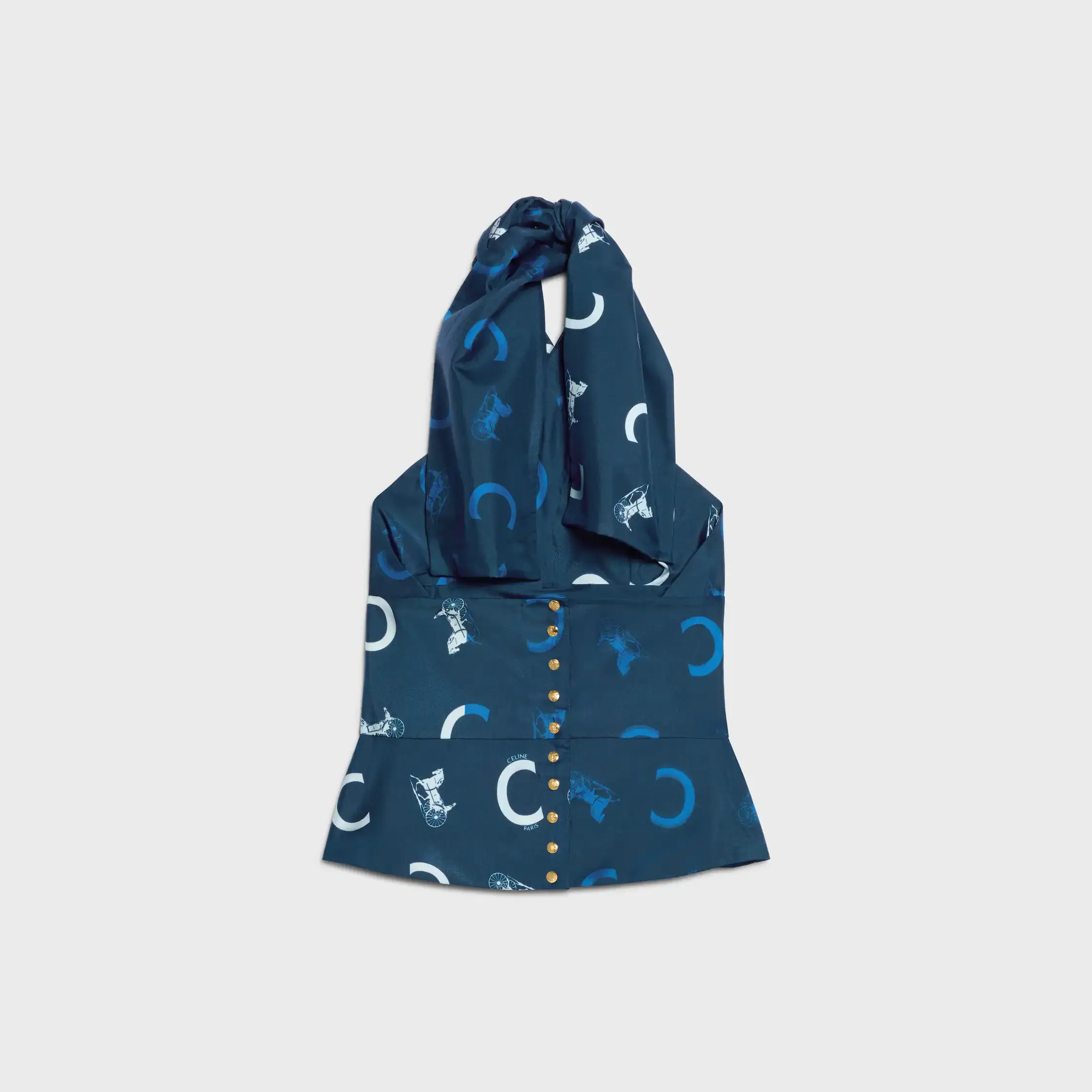 top in Seiden-Twill