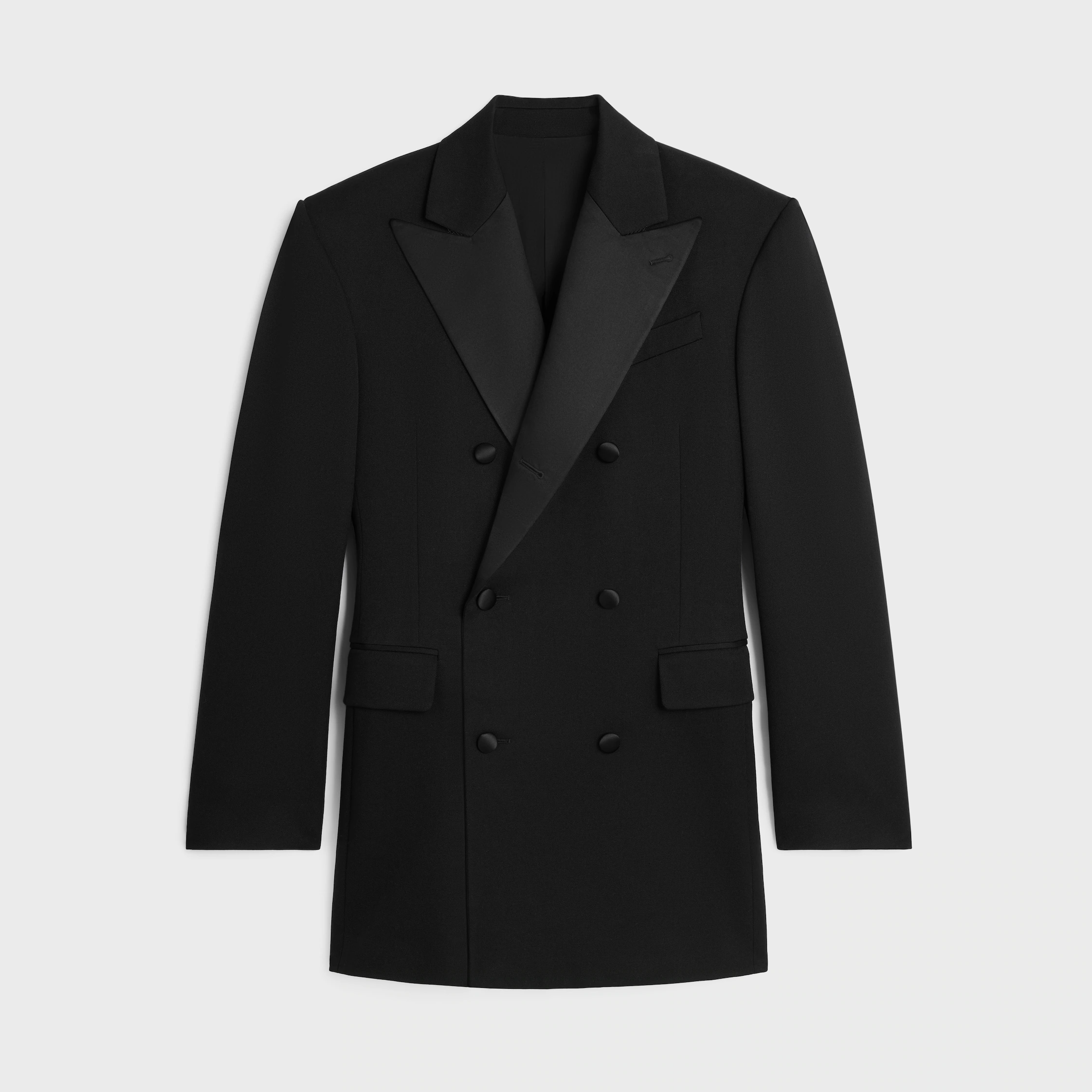 COLONNE TUX JACKE IN Woll- und Mohair-Gabardine