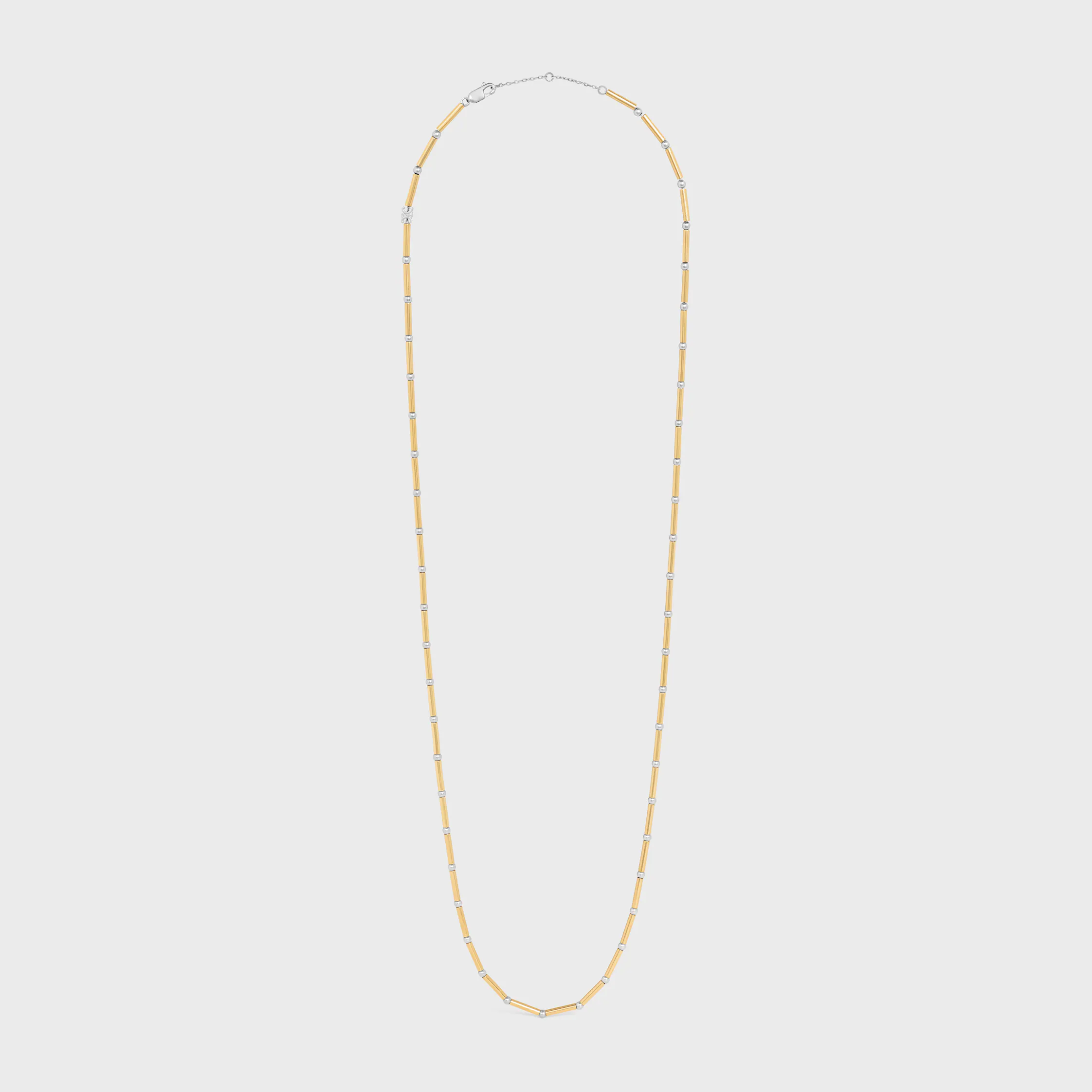 CHARMS-HALS-KETTE AUS BRONZE MIT GOLDFINISH UND RHODIUMFINISH