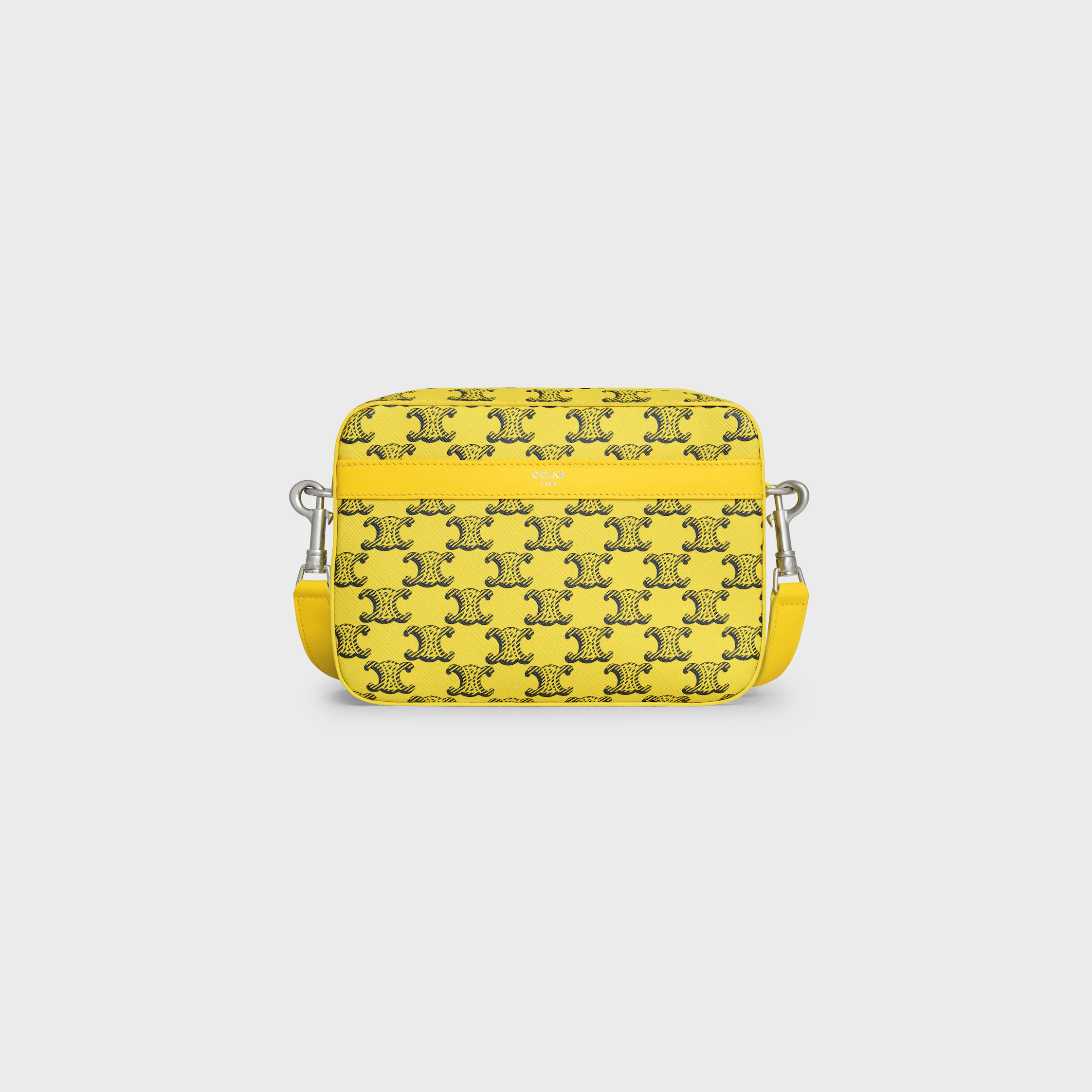 KLEINE HANDTASCHE AUS TRIOMPHE-BAUMWOLLE UND KALBSLEDER