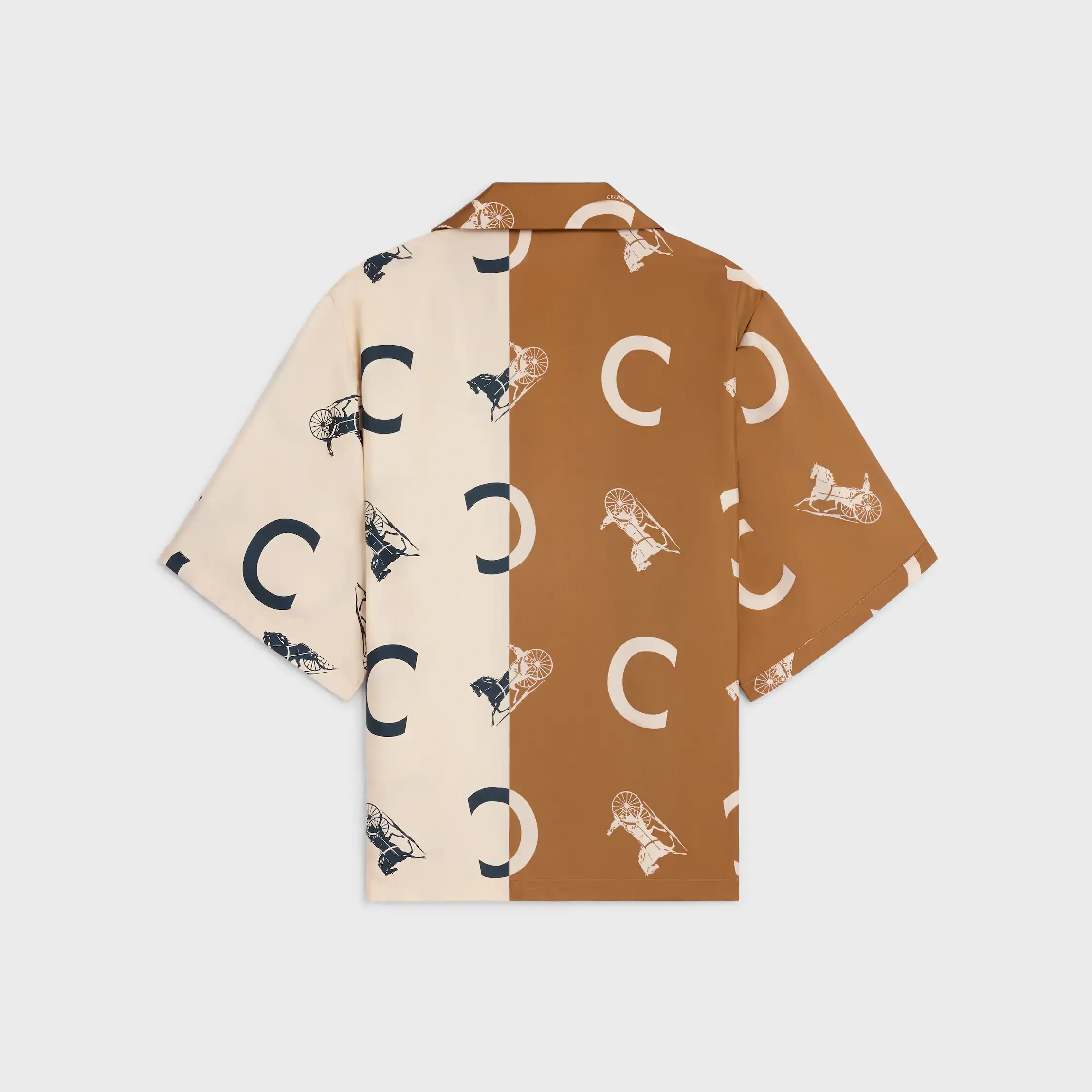Pyjama-Hemd aus Seiden-Twill