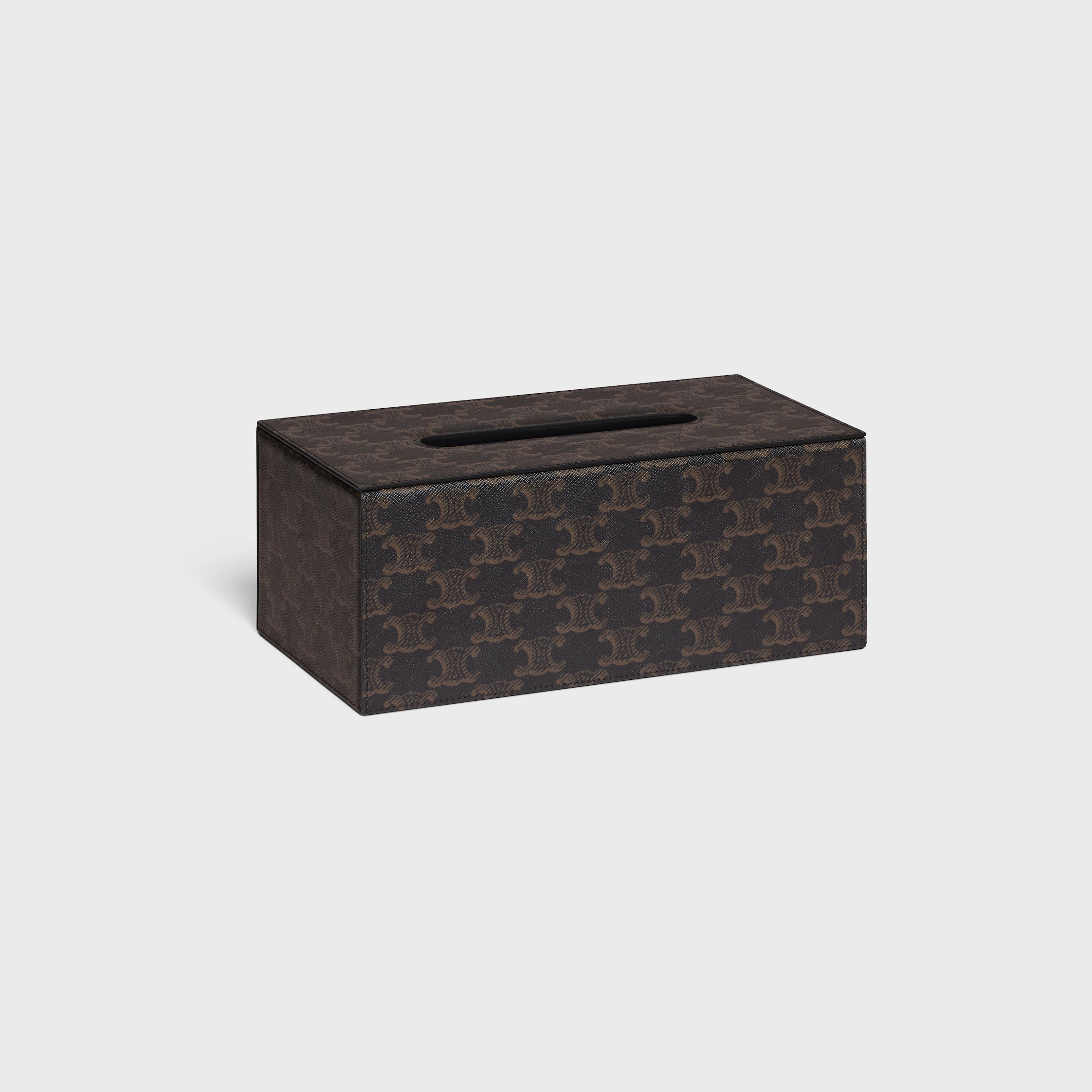 Rechteckige Taschentuchbox aus Triomphe Canvas