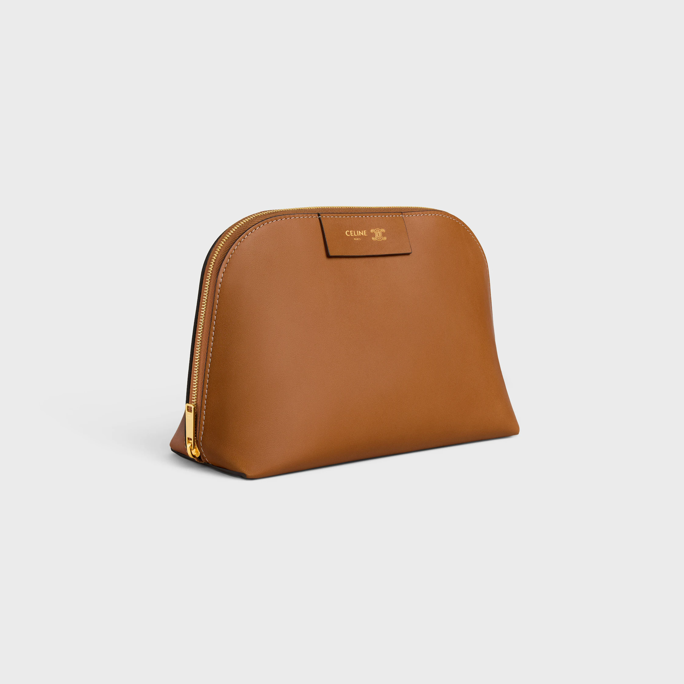 MEDIUM COSMETIC POUCH AUS GLATTEM KALBSLEDER