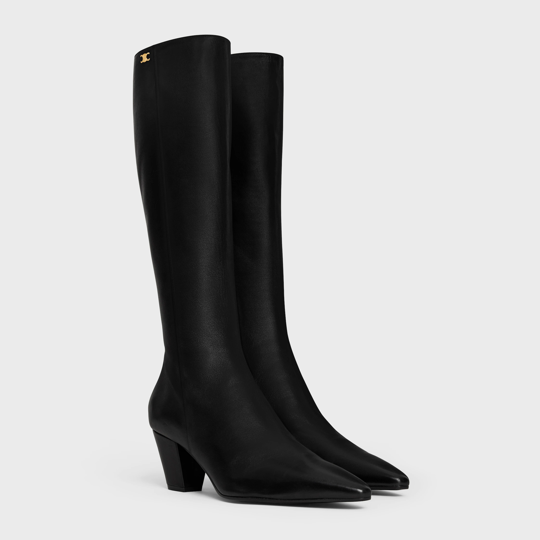 STAGE - HOHE STIEFEL AUS LAMMLEDER