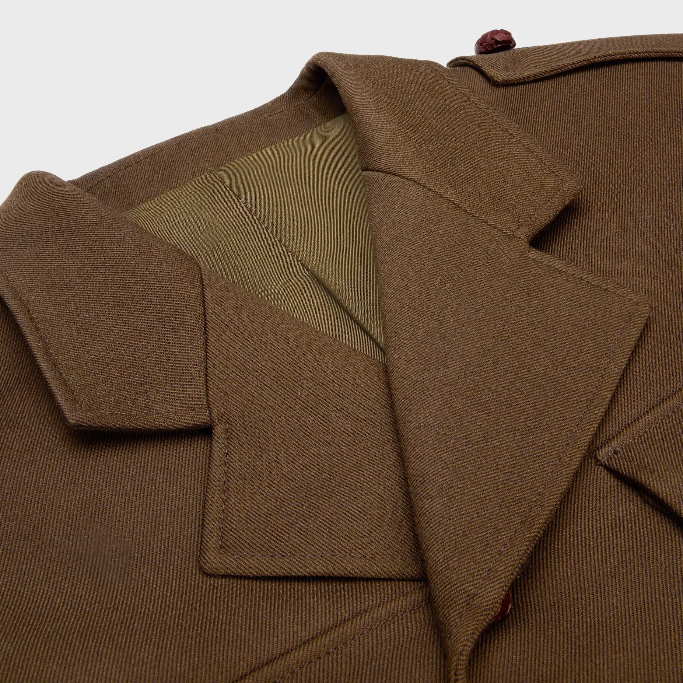 Peplum-Jacke IN diagonalen Wollstoff