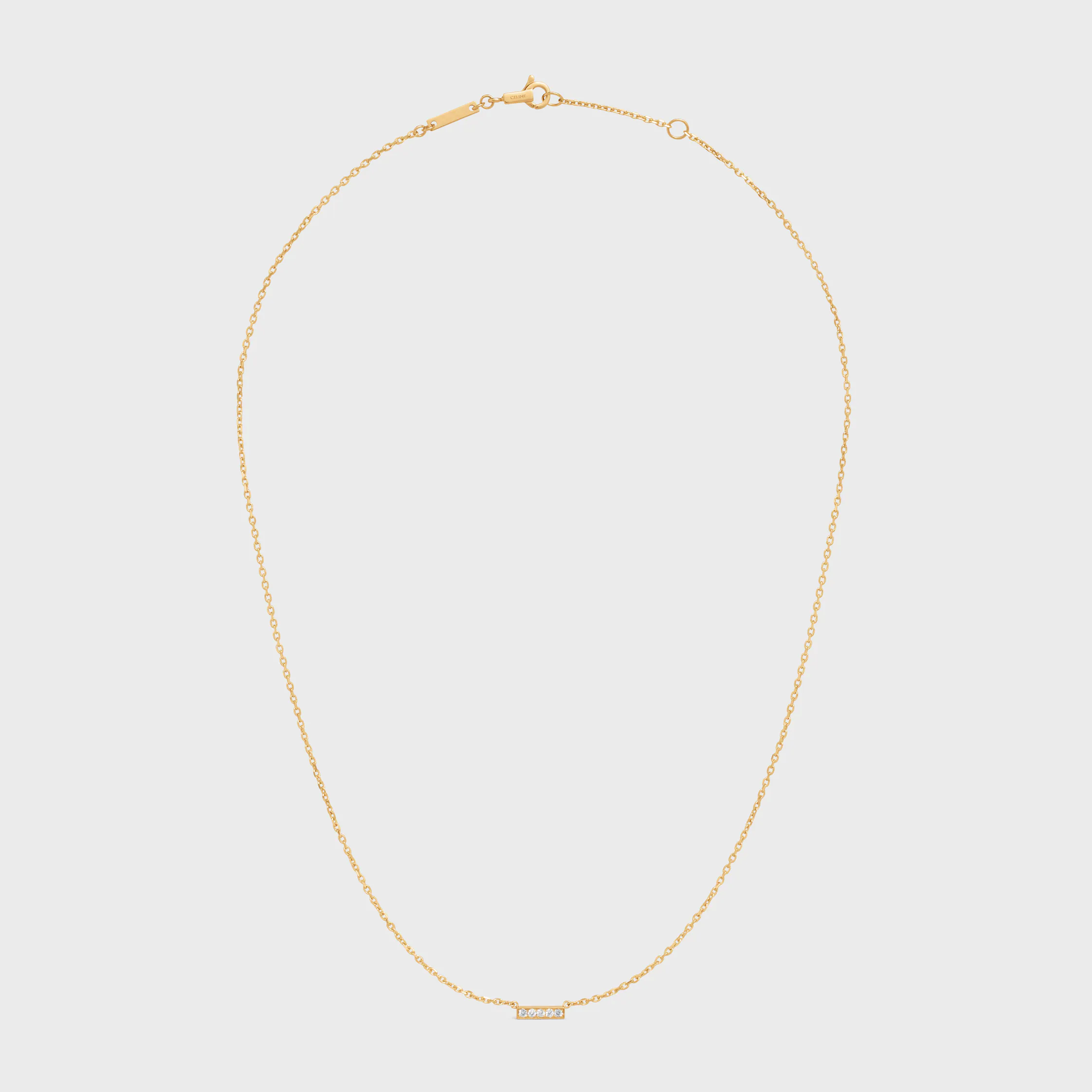 Celine Line Halskette aus Gelbgold und Diamanten