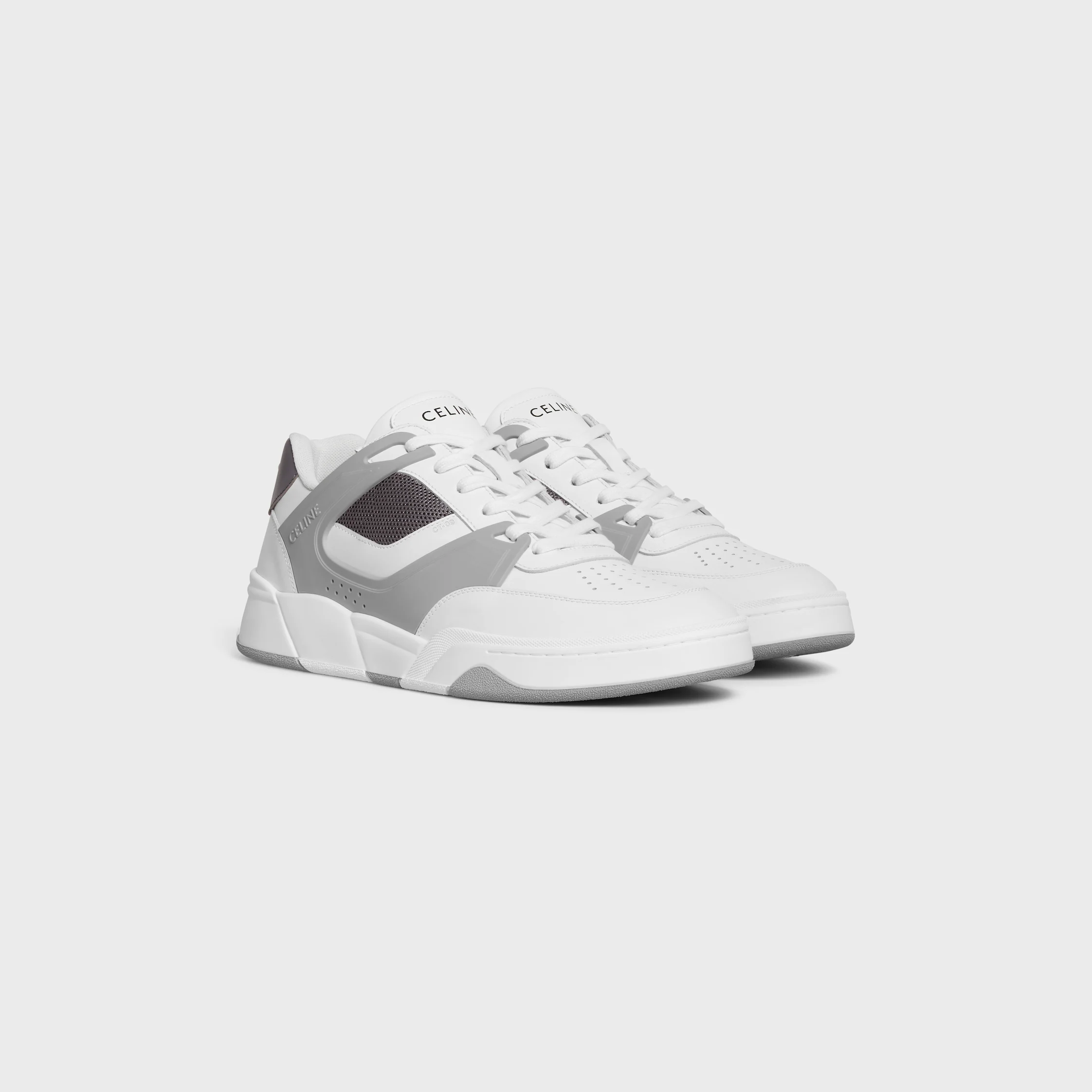 CT-09 TRAINER-SNEAKER aus RINDLEDER UND NETZ