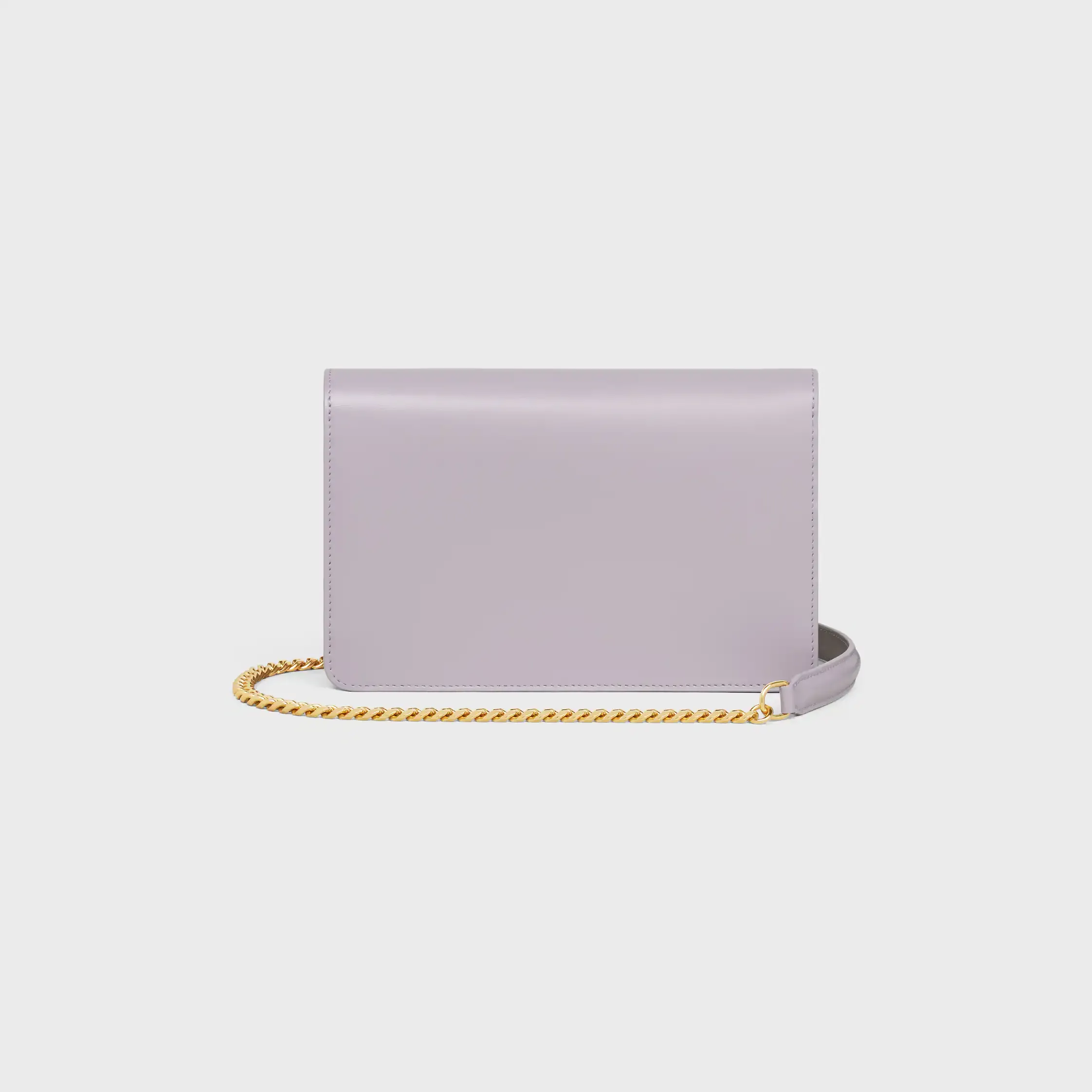 BRIEFTASCHE ON CHAIN MARGO aus glänzendem Kalbsleder