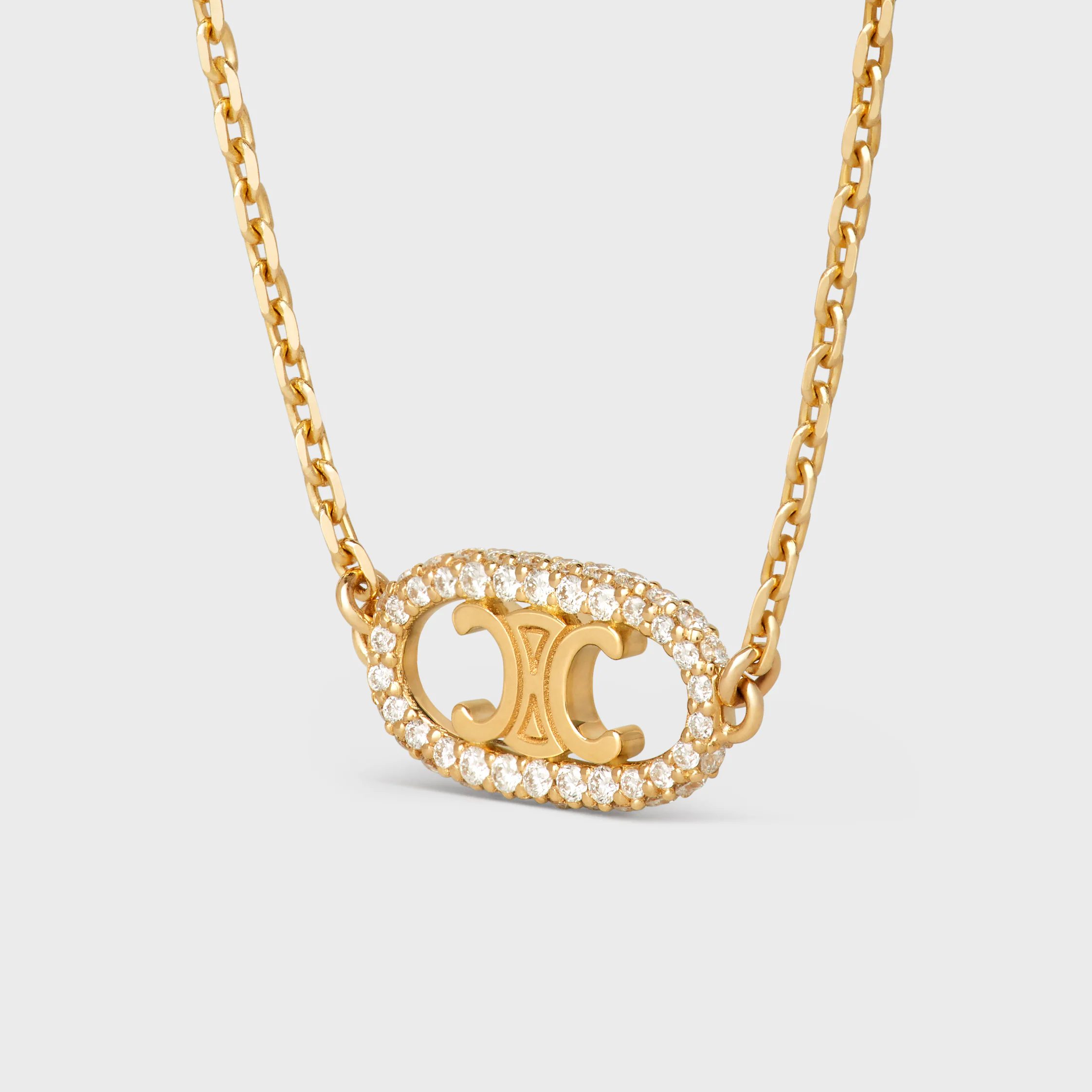 Armband Maillon Triomphe in Gelbgold und Diamanten