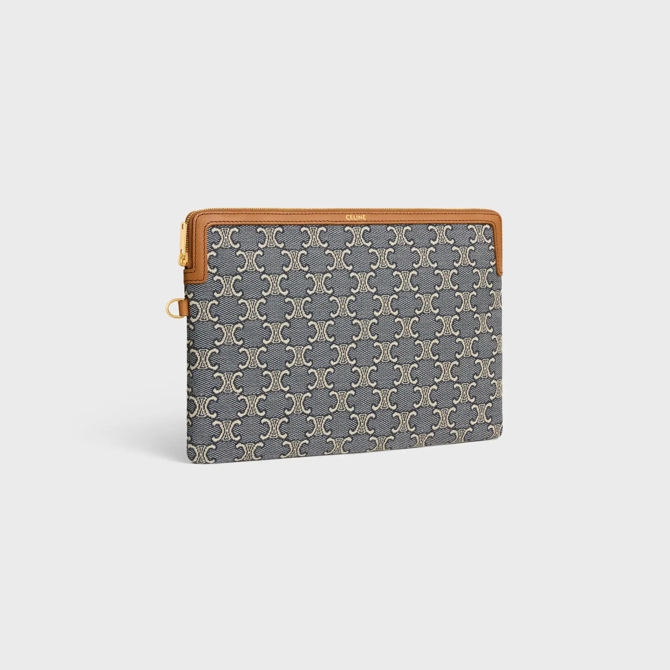KLEINE TASCHE MIT GURTEL CUIR TRIOMPHE IN JACQAURD TRIOMPHE ALL OVER
