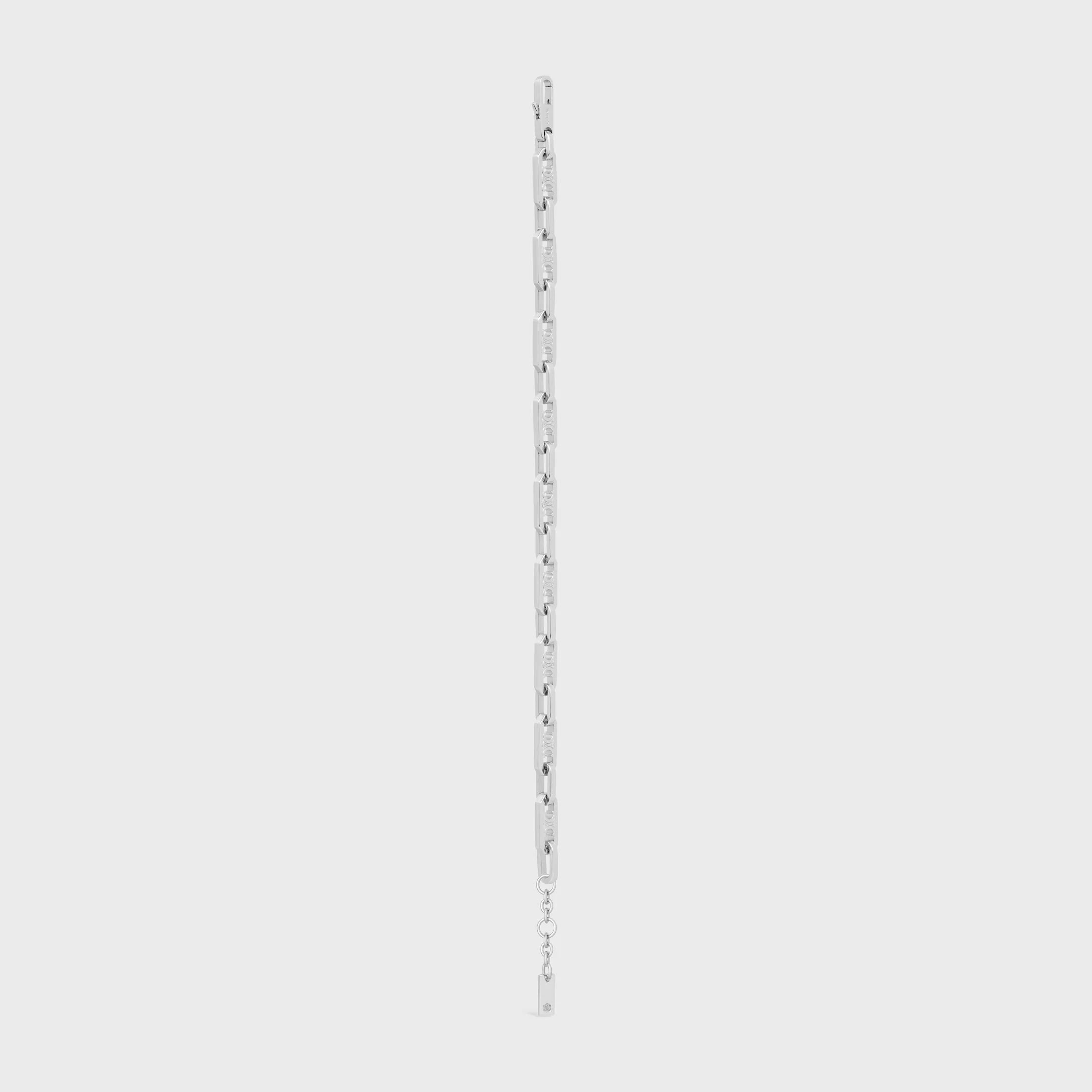 Triomphe kleine Oktagon-Armband aus Messing mit Rhodium-Overcoat