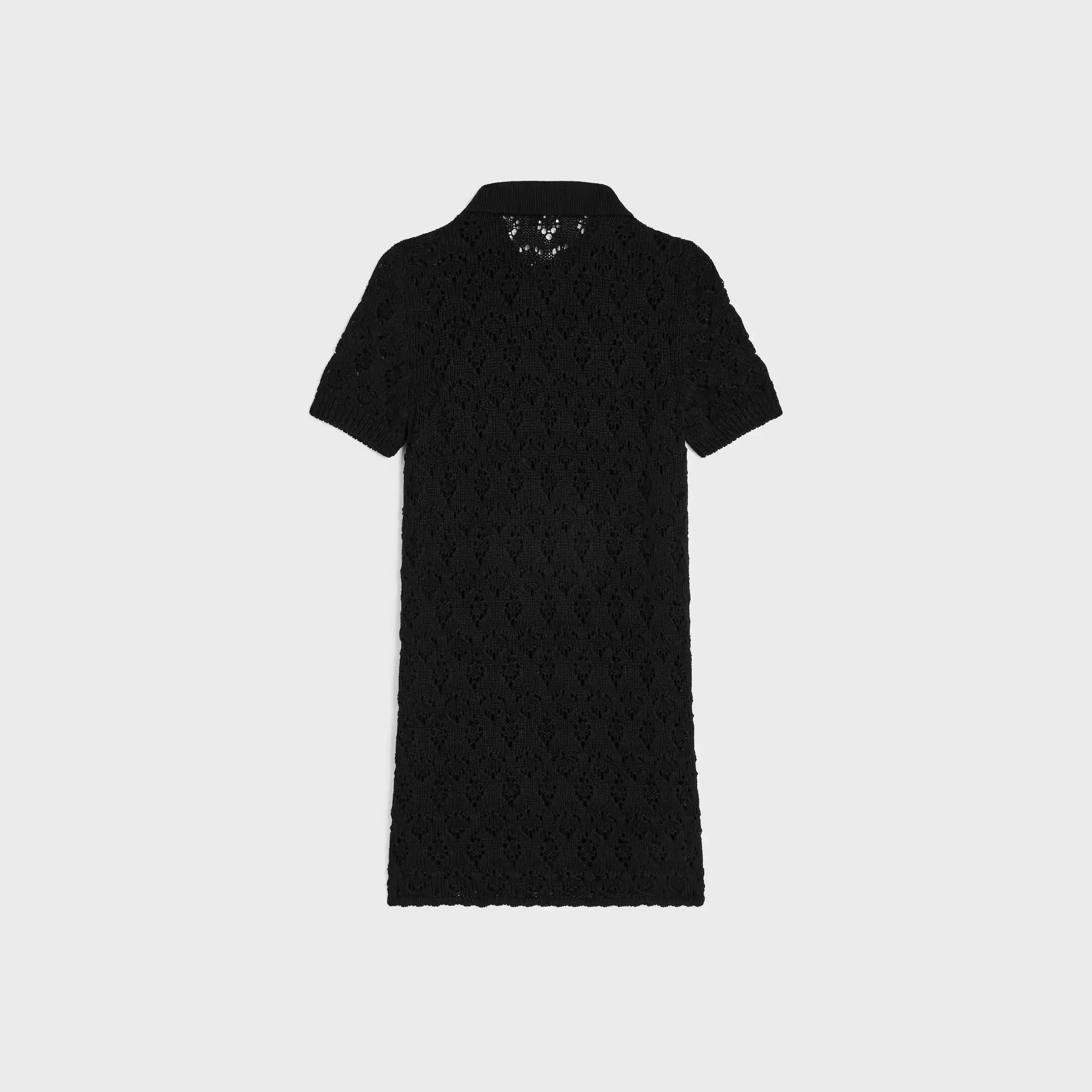 Mini-Kleid aus Baumwolle Pointelle