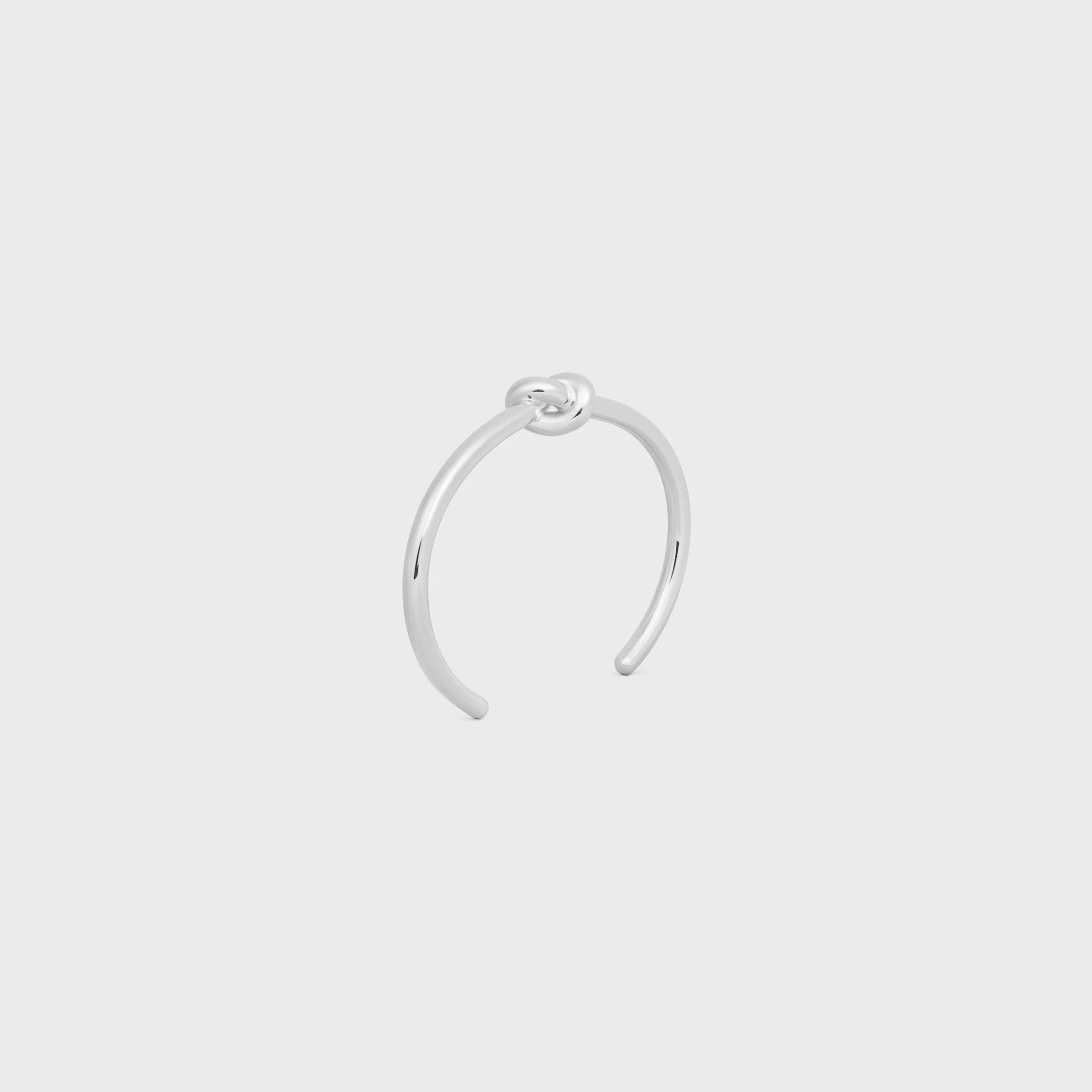 Knot-Cuff in Messing mit Rhodium-Oberfläche
