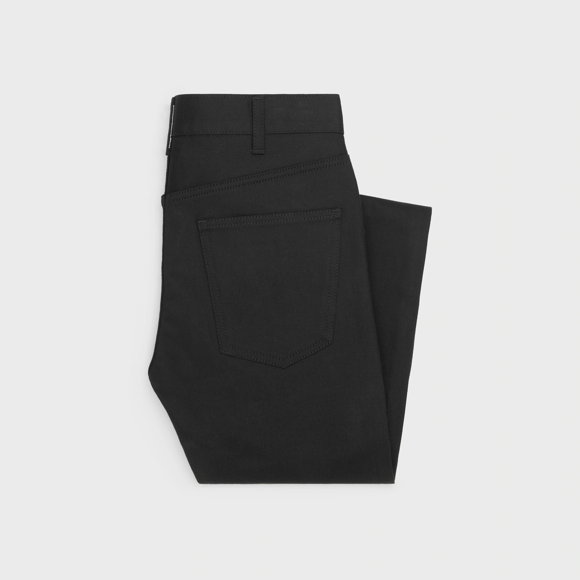Slim-Jeans aus Vintage-Rein-Schwarz-Denim