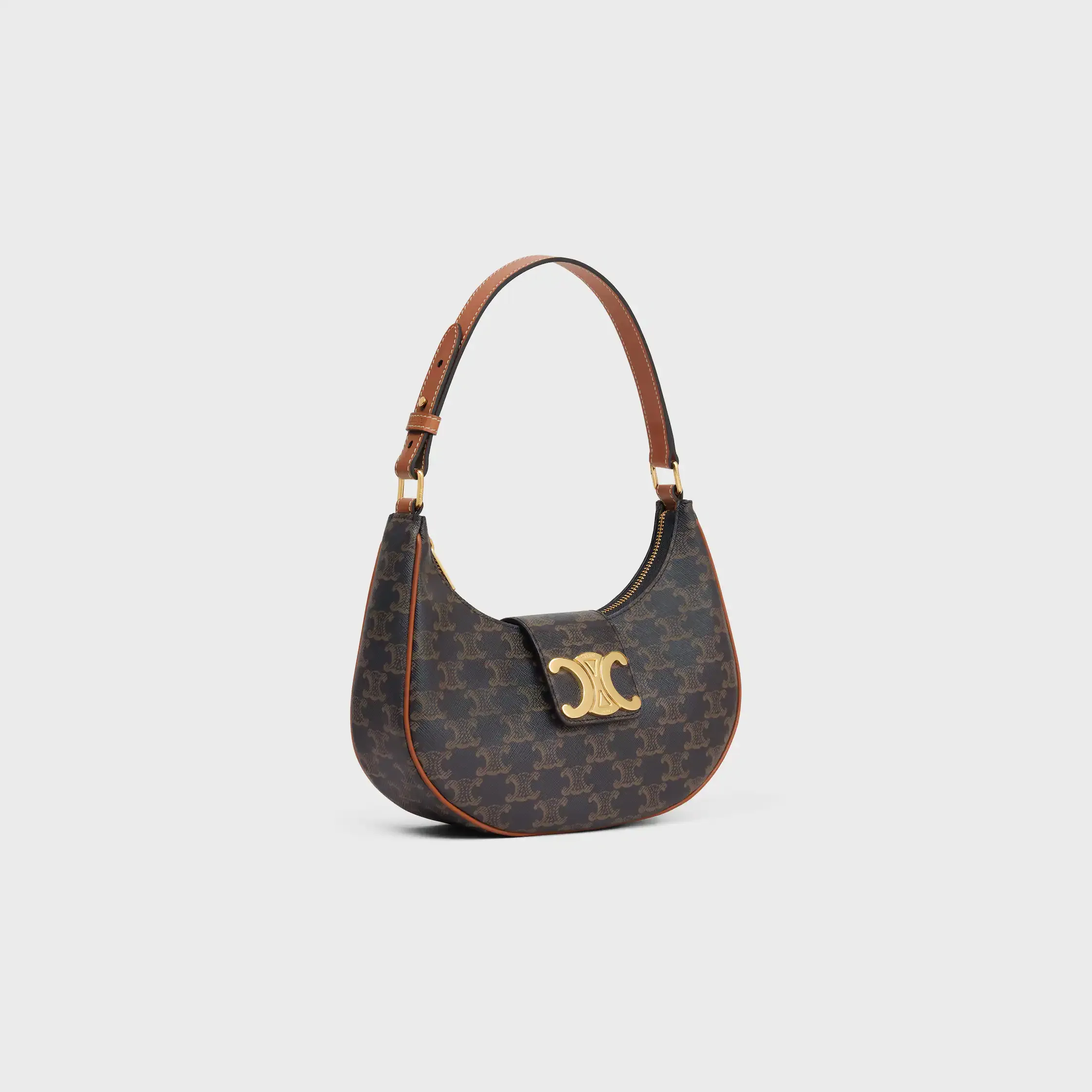 MEDIUM AVA TRIOMPHE TASCHE AUS Triomphe-Canvas und Kalbsleder