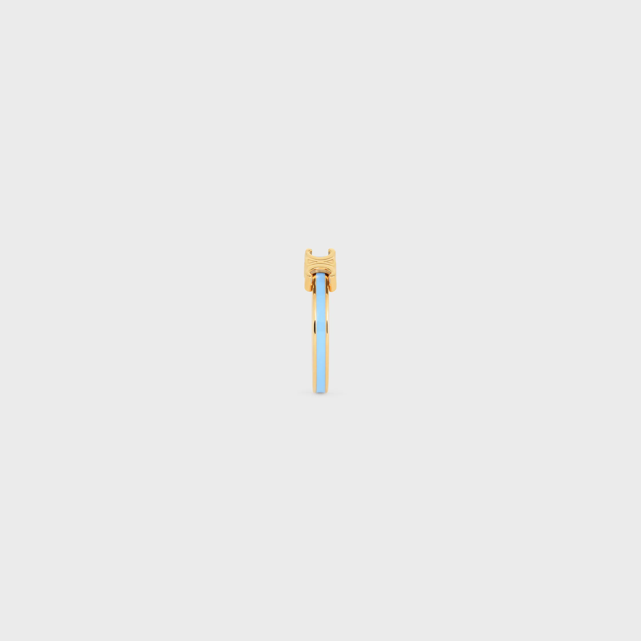 Triomphe-Ring aus Email und Messing mit Goldfinish