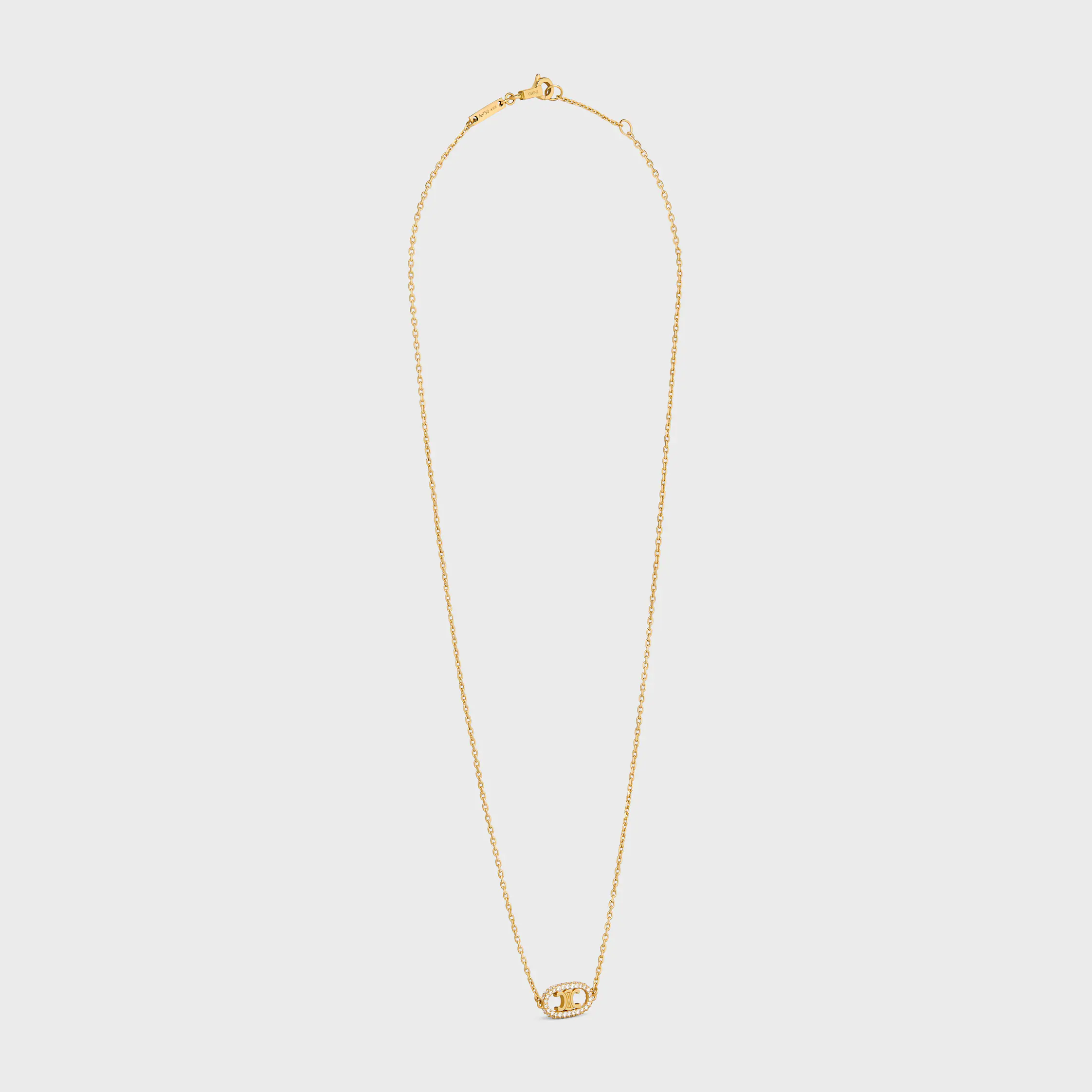 Halskette Maillon Triomphe in Gelbgold und Diamanten