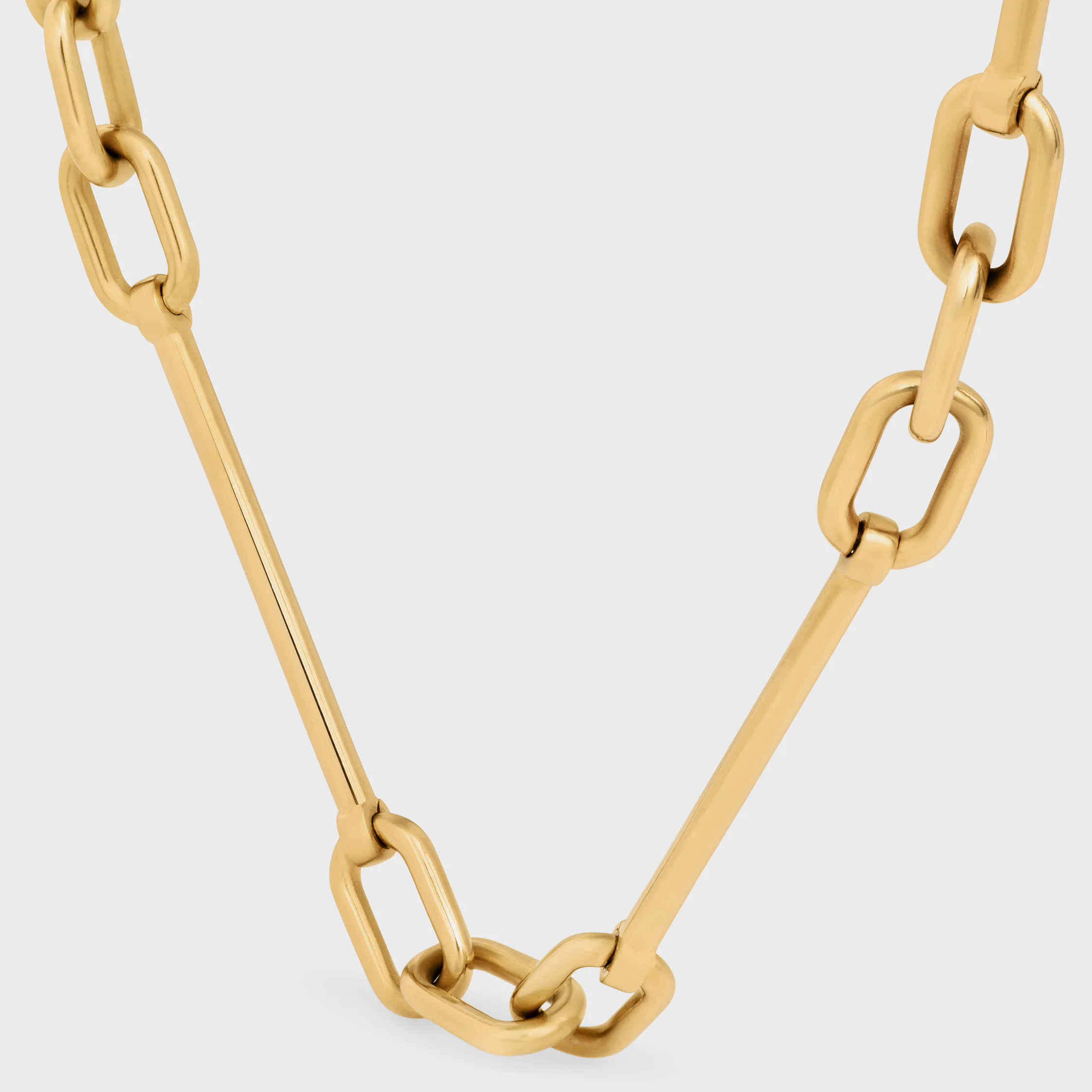 ANHÄNGER-HALSKETTE AUS BRONZE MIT GOLDFINISH