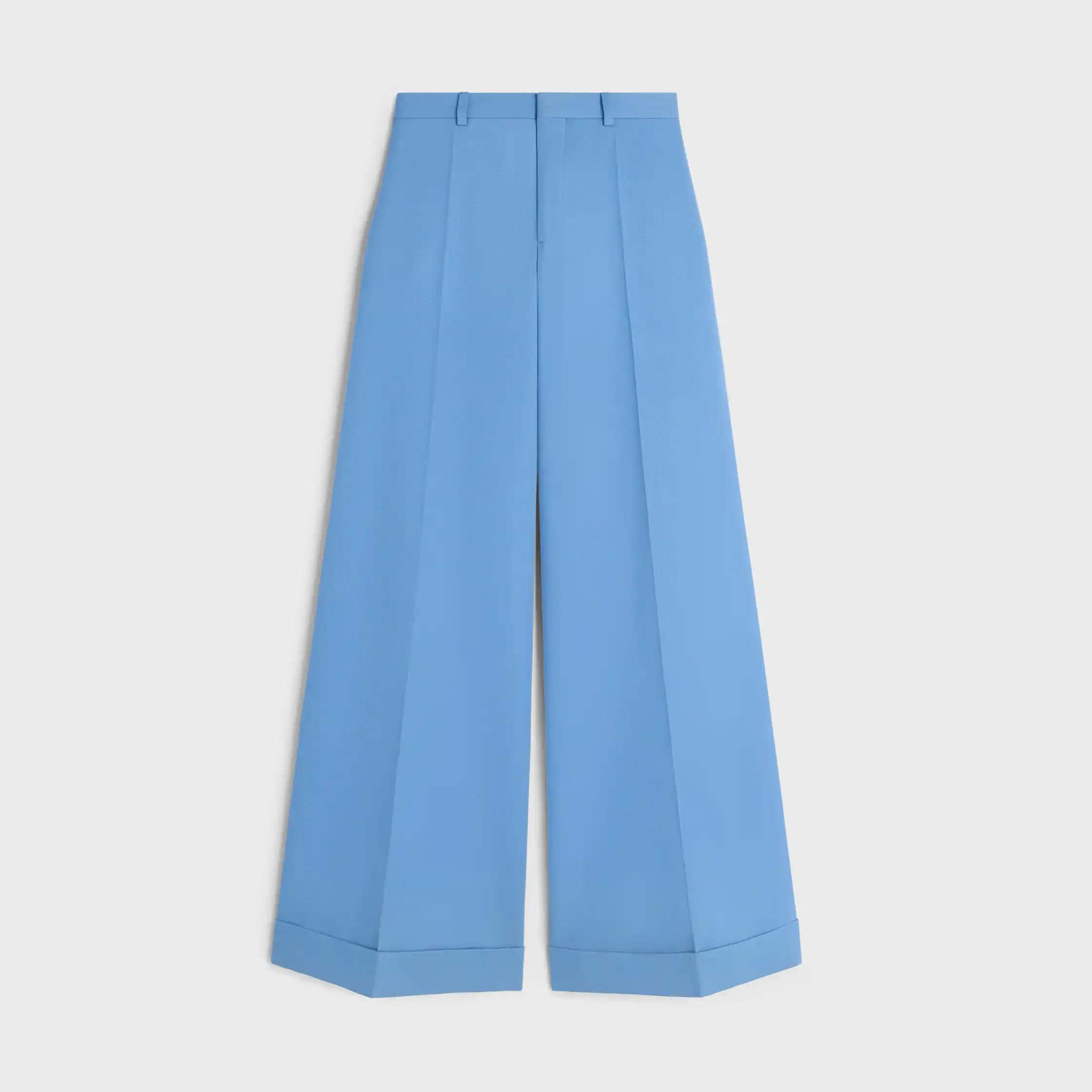 lange Hosen aus Wollstoff im Diagonal-Design
