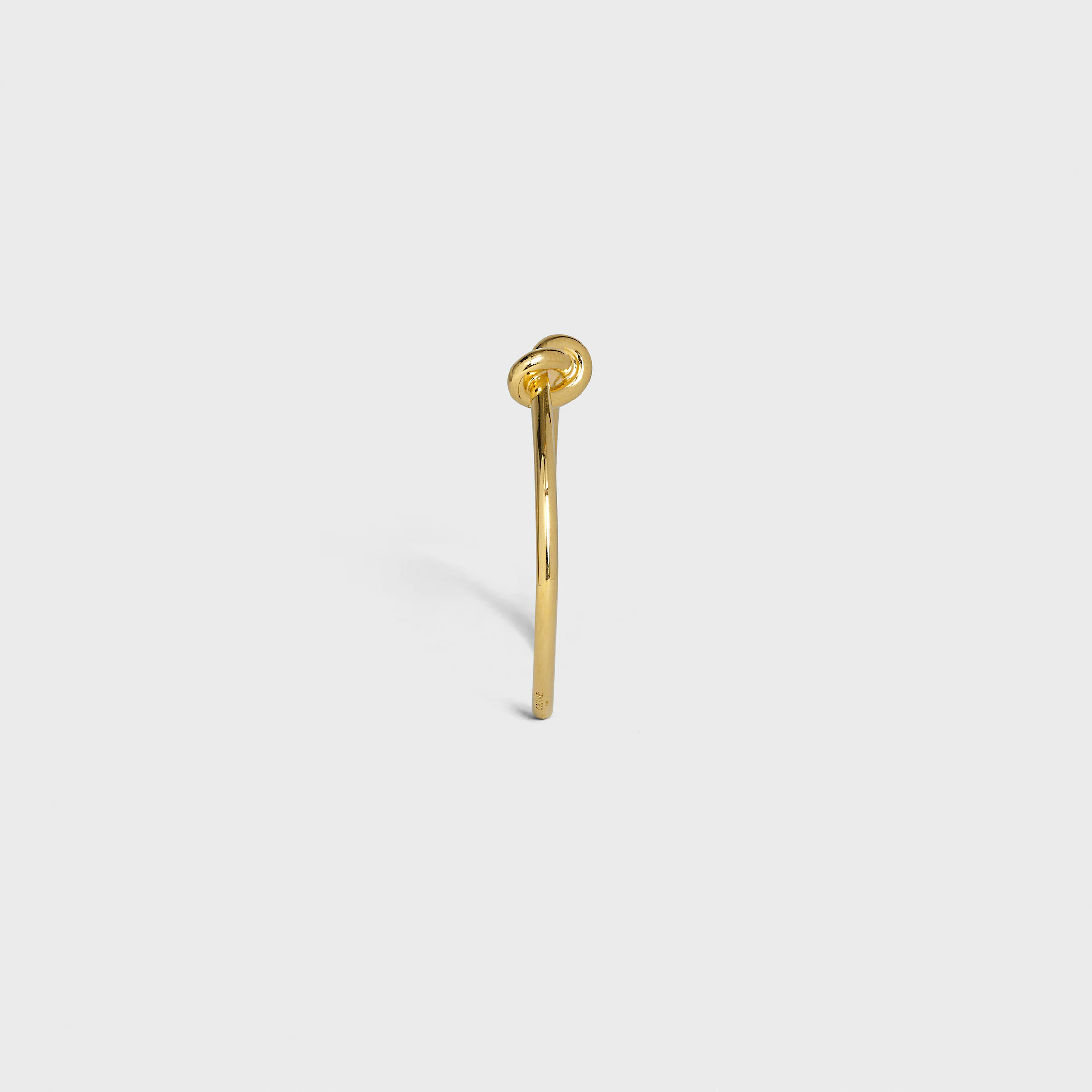 Knot-Handgelenkband extra dünn aus Messing mit Goldfinish