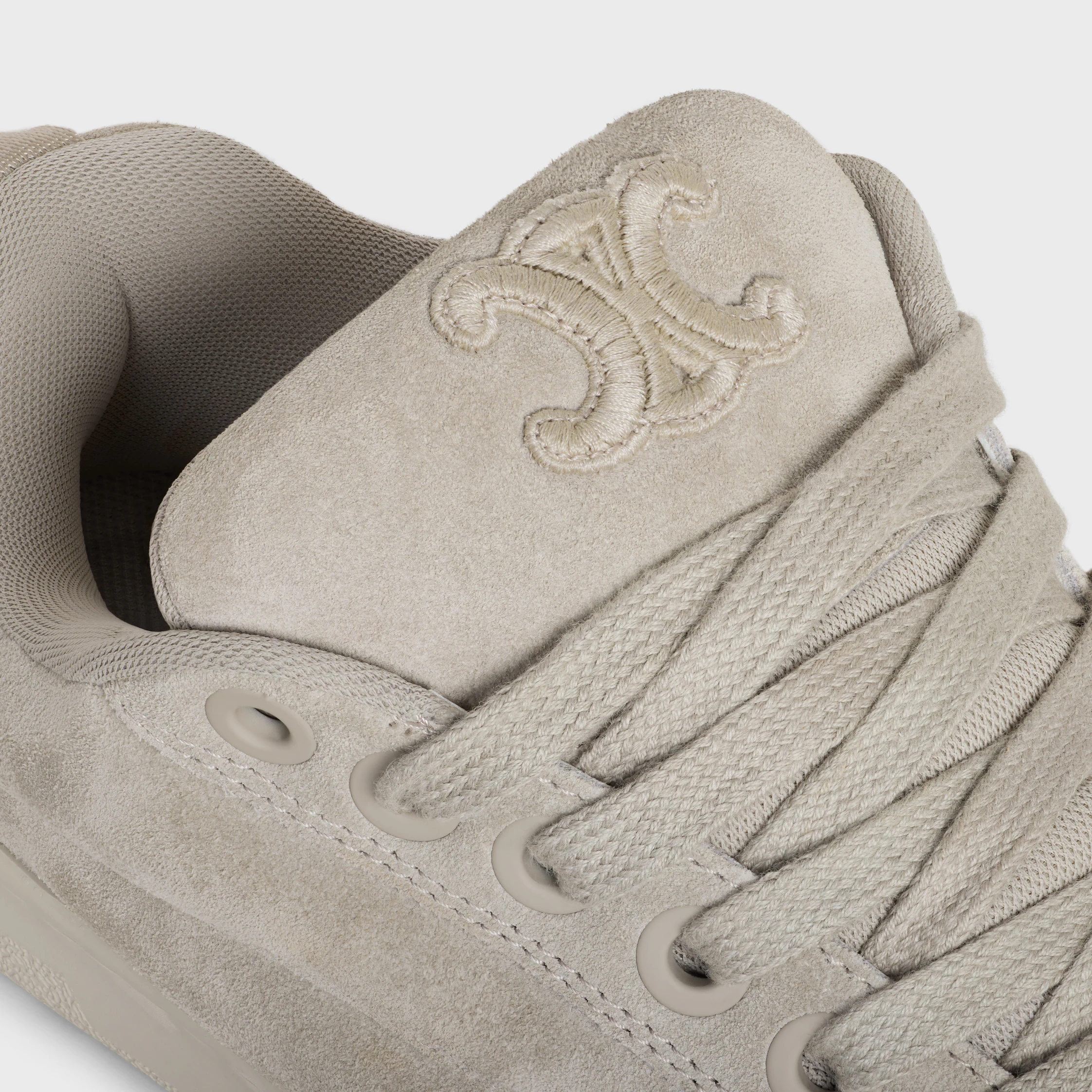 CELINE HUNTINGTON NIEDRIGE LACE-UP-SNEAKER AUS NAPPLEDER UND NETZ