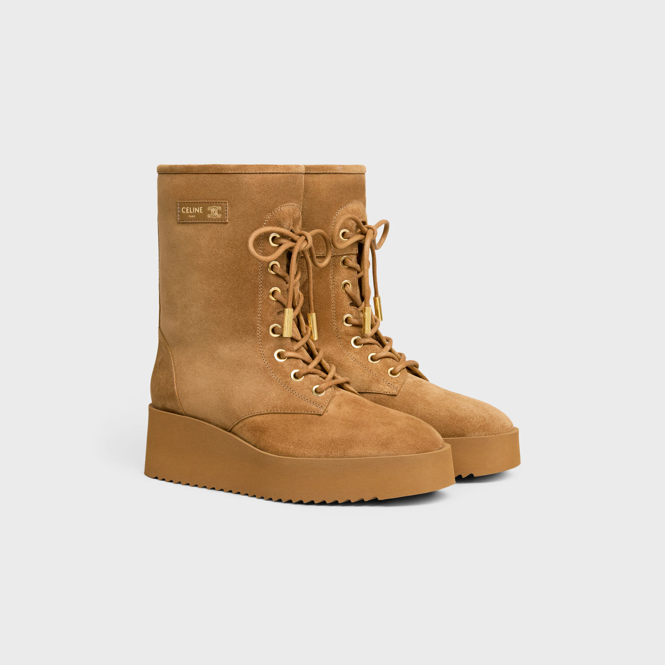 AUSTIN STIEFEL MIT SCHLEIFEN IN SCHAFLEDER UND SCHAFWOLLFUTTER