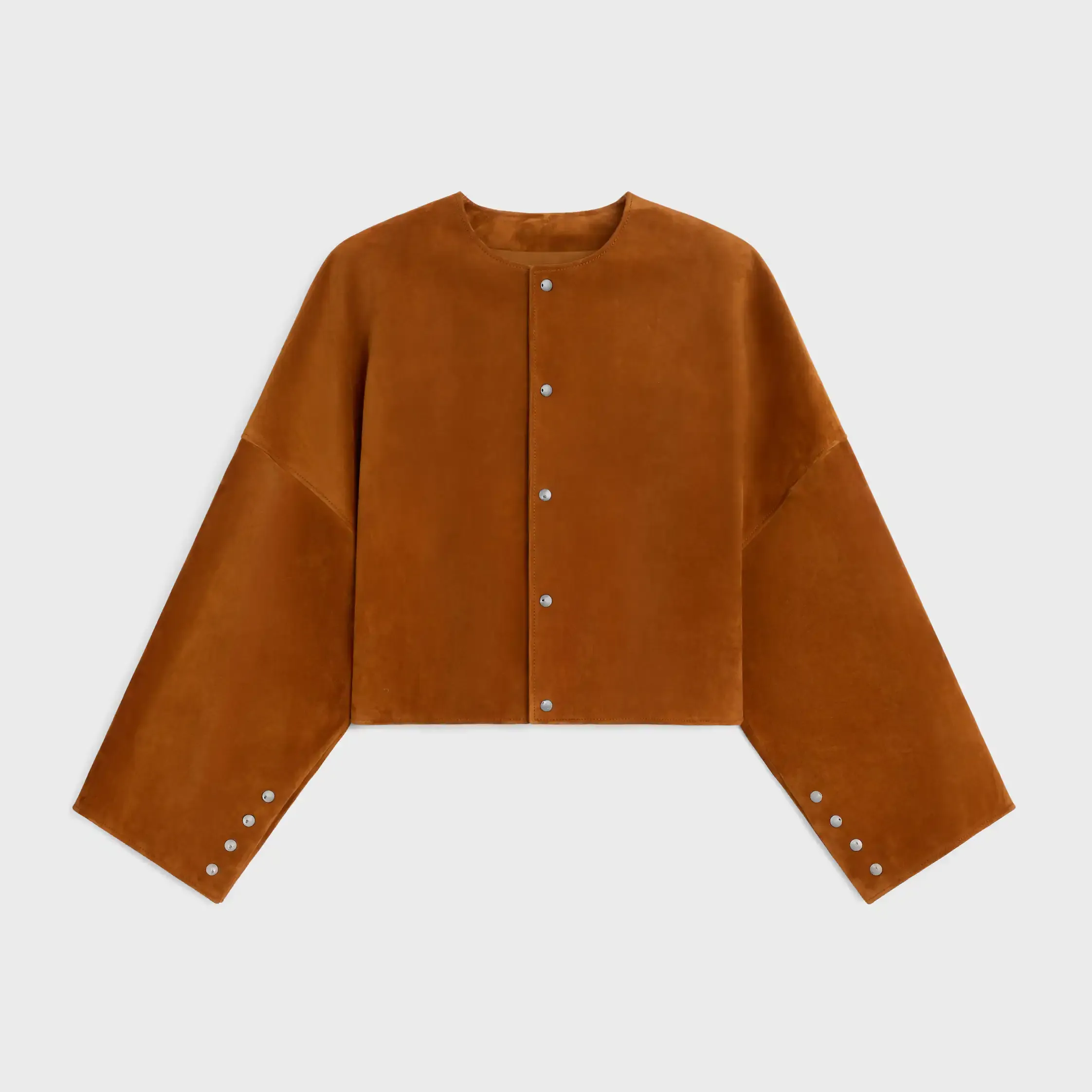 Cardigan-Jacke aus Wildleder