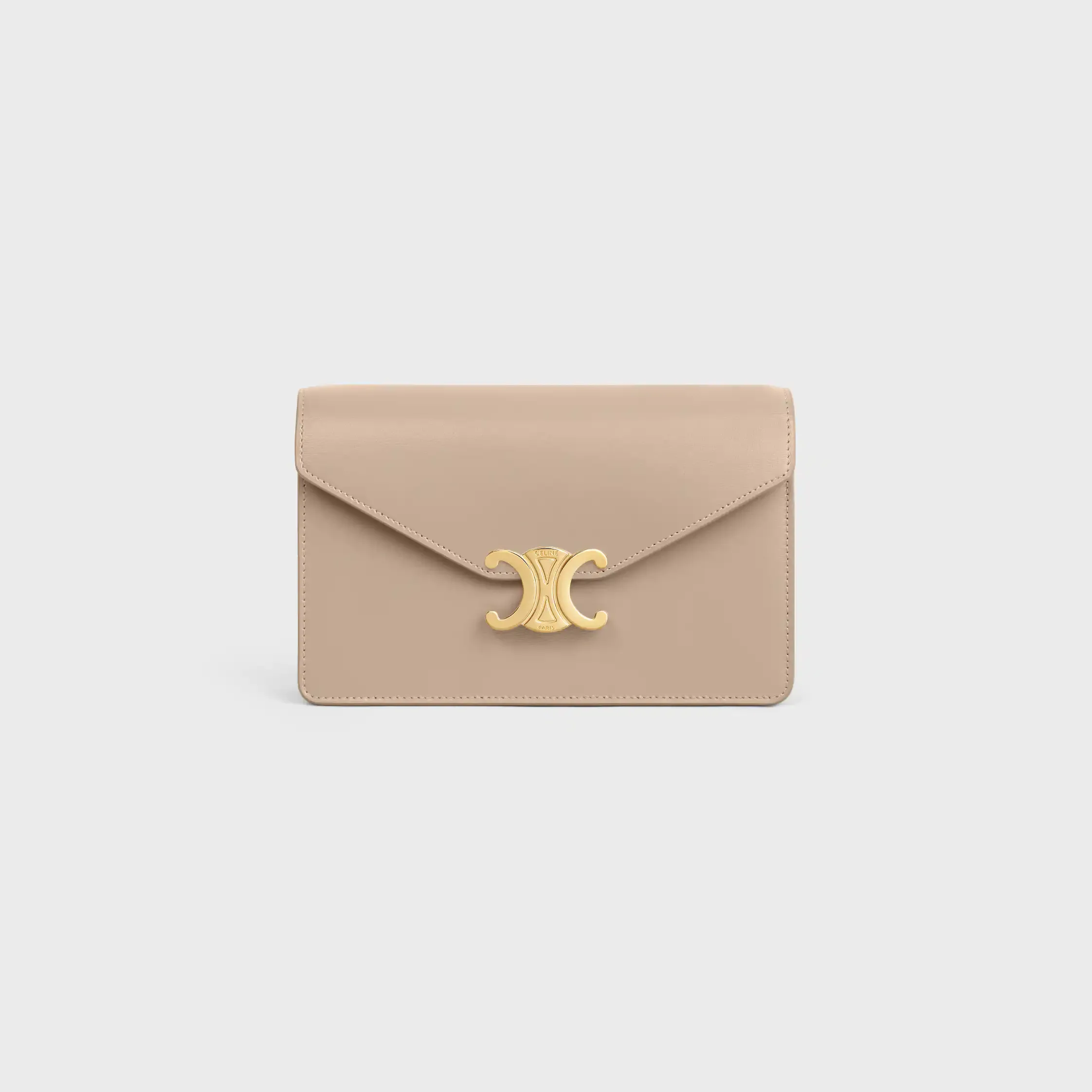 BRIEFTASCHE ON CHAIN MARGO IN GLANZENDEN KALBSLEDER