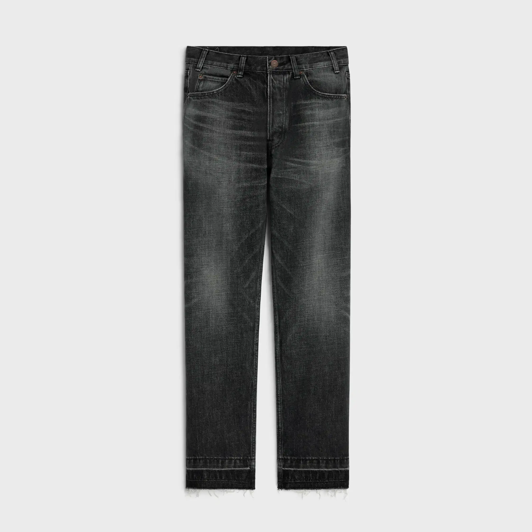 Wesley-Jeans in Black Ice Rinse Wash Denim