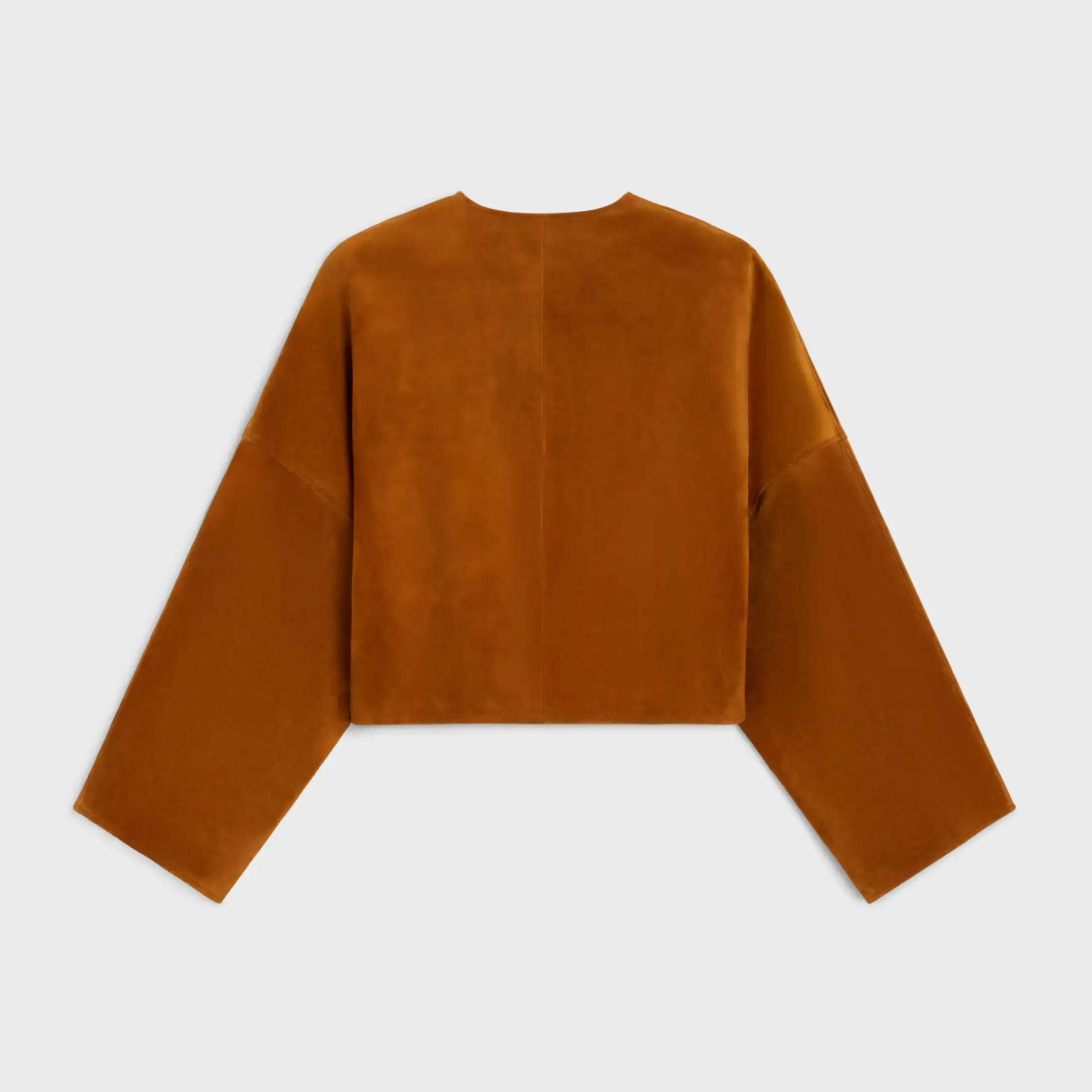 Cardigan-Jacke aus Wildleder