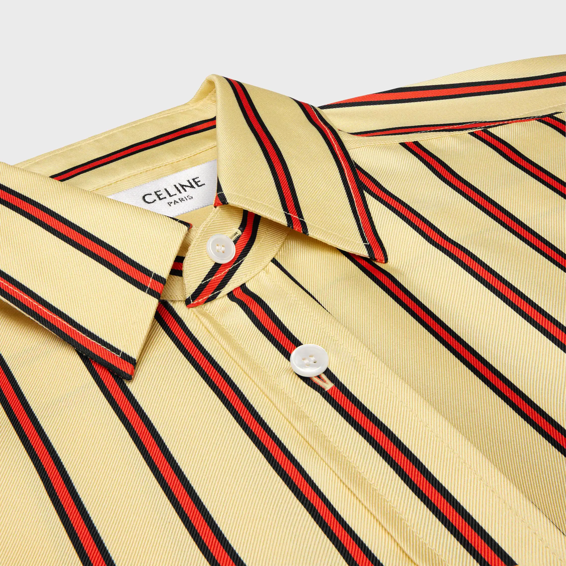 oversized Hemd IN gestreiftem Seiden-Twill