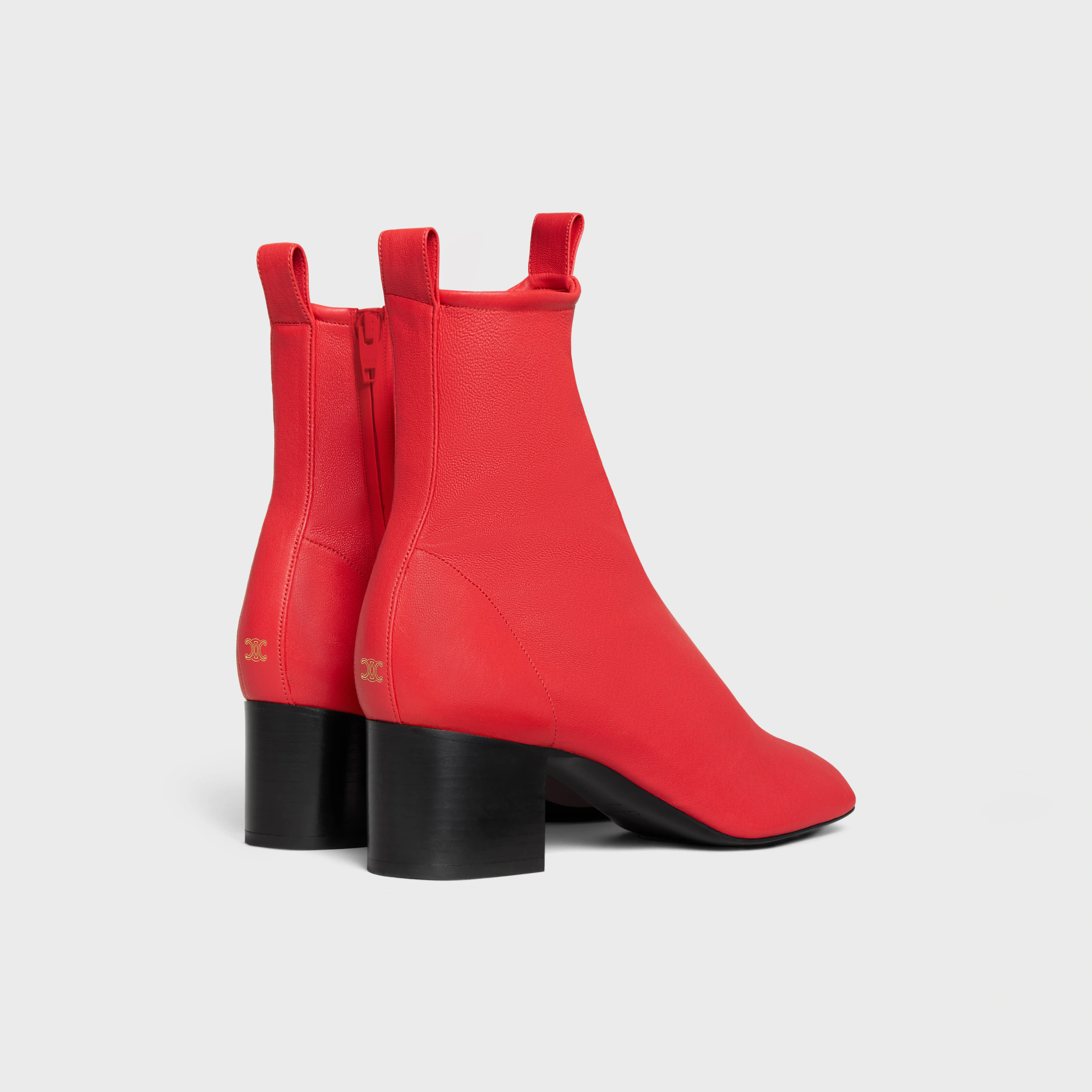 CHERI - ZIPPED BOOT IN Stretch-Lammfell