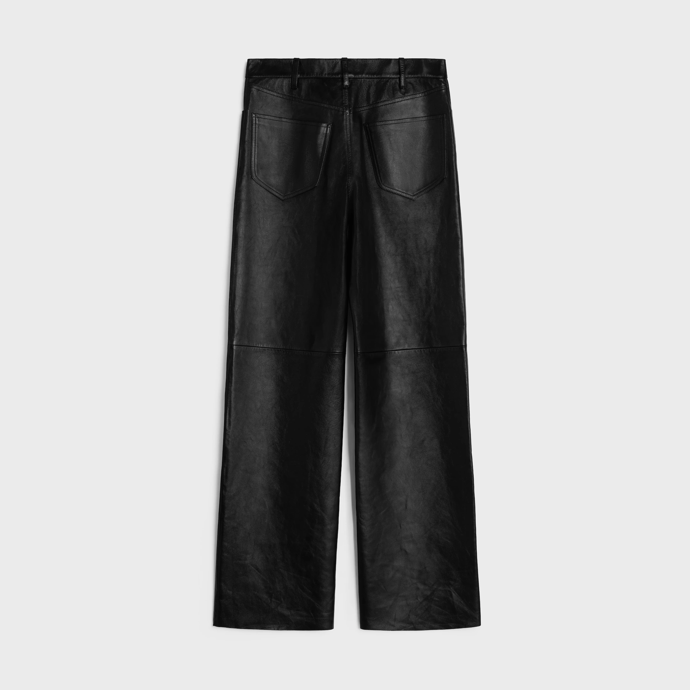 Gerade Jeans aus weichem Lammleder