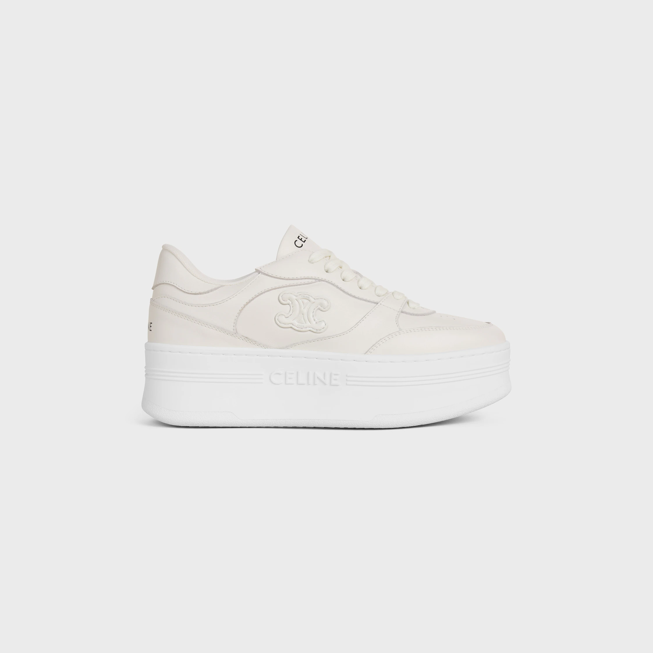 BLOCK-WEDGE-SNEAKER AUS KALBSLEDER