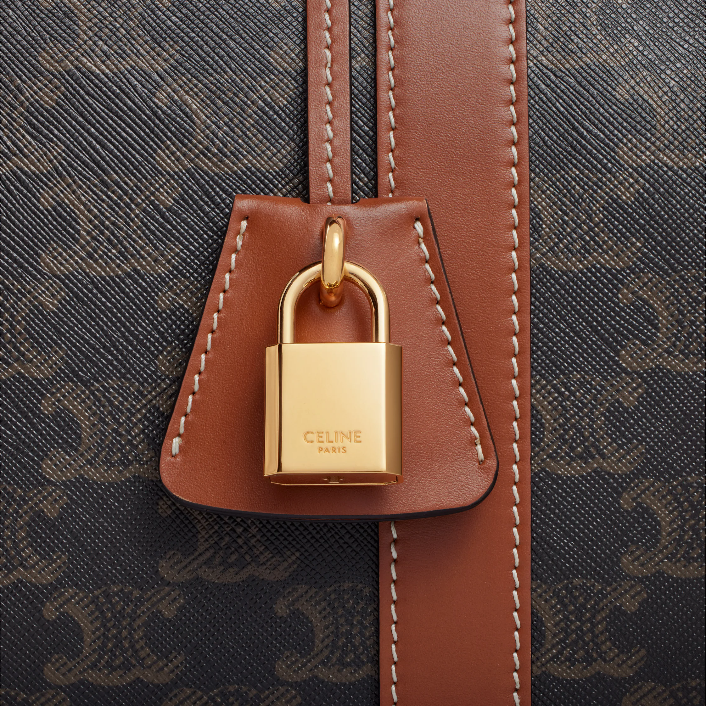 Reisetasche mittelgroß IN Triomphe Canvas und Kalbsleder