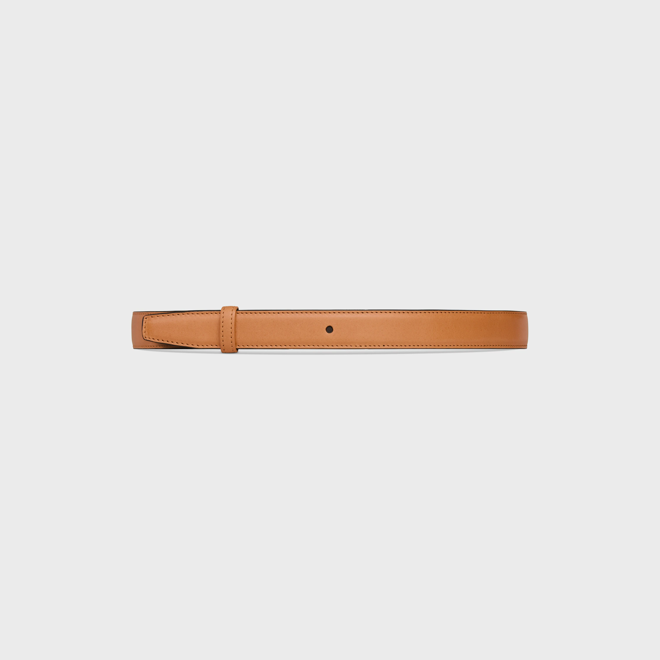 Doppelseitiger Gurt 25 mm in Naturkalbsleder und Triomphe Canvas