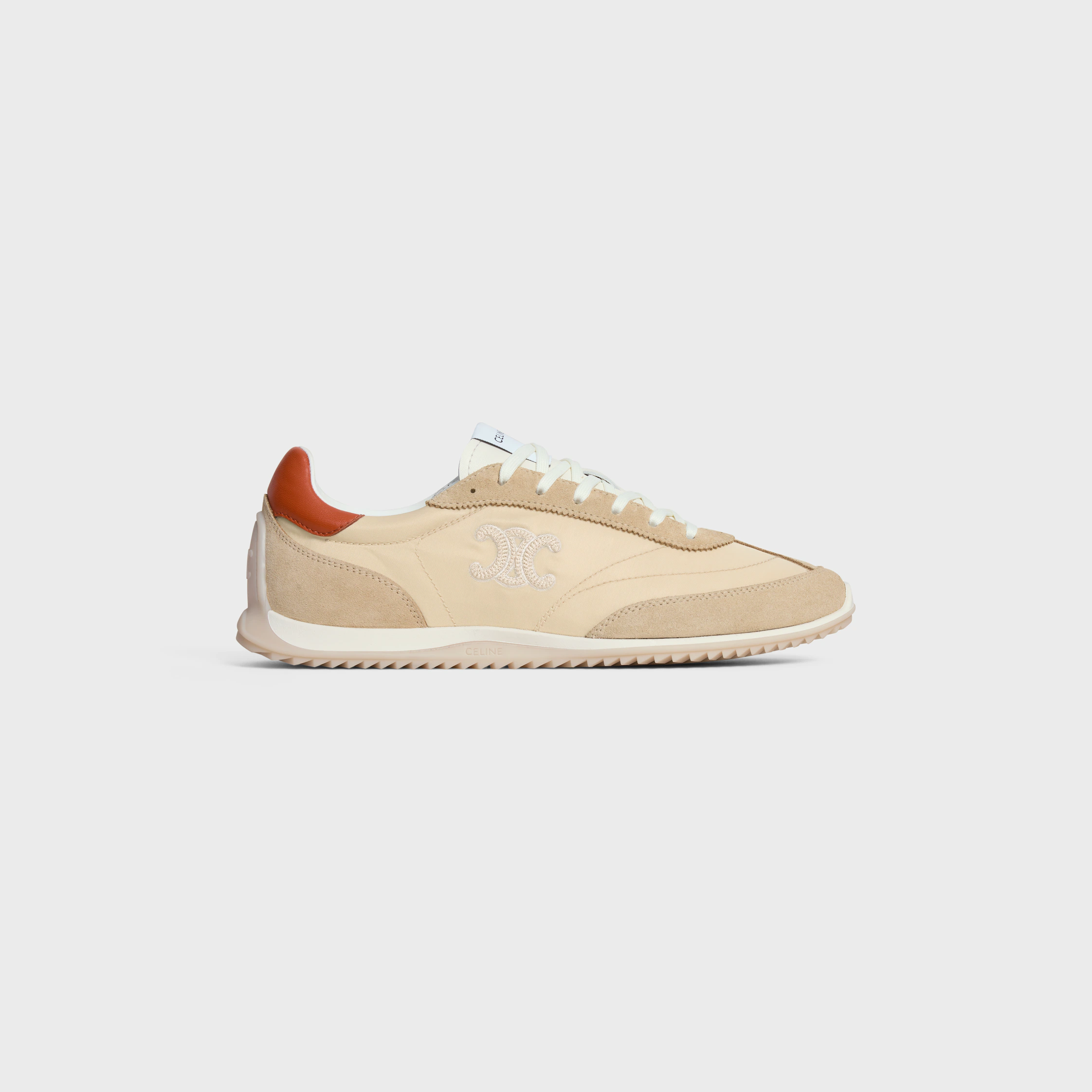RACER-SNEAKER AUS NYLON, SUEDEN KALBSLEDER UND KALBSLEDER