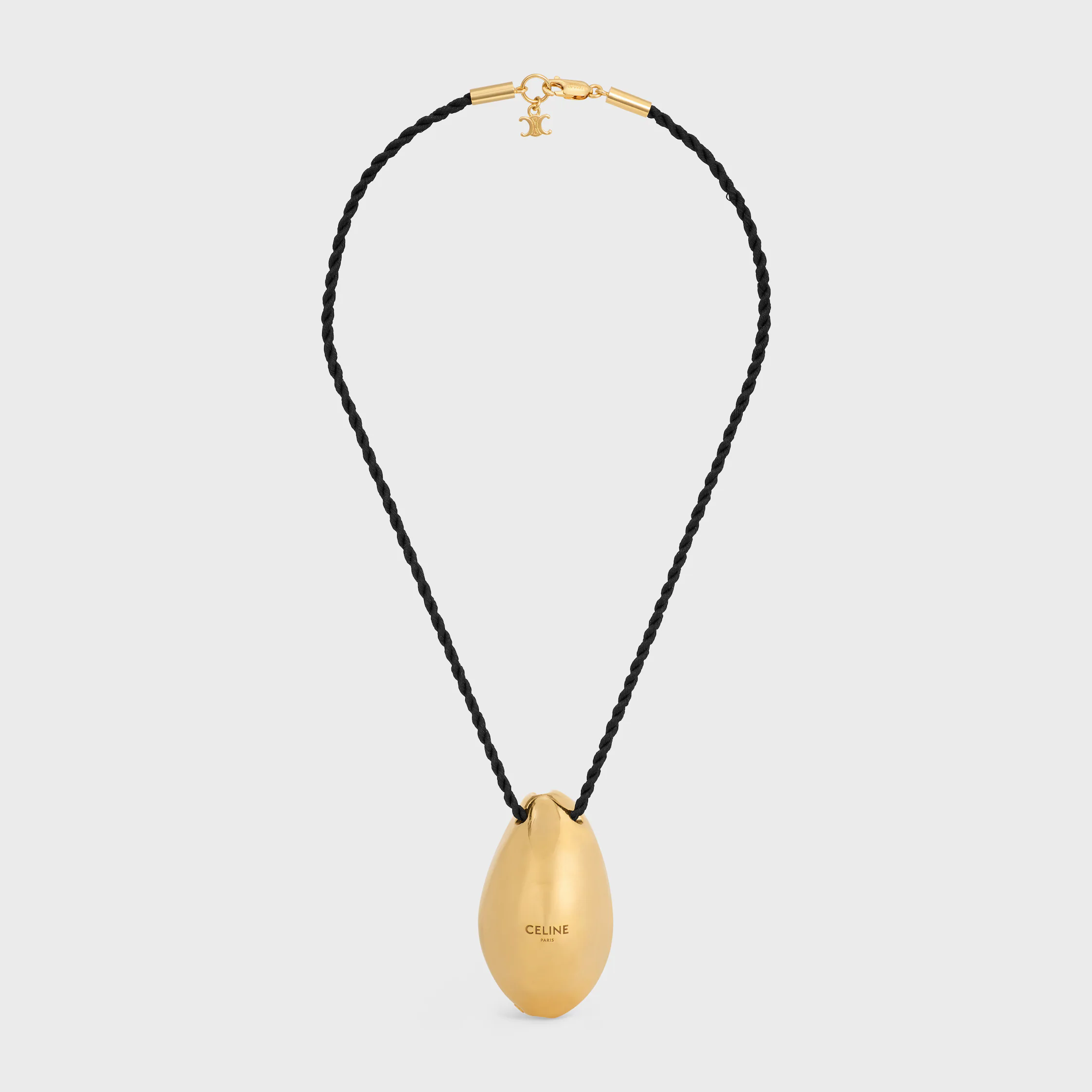 Celine Défilé-Halskette aus Messing mit Goldfinish und Seide