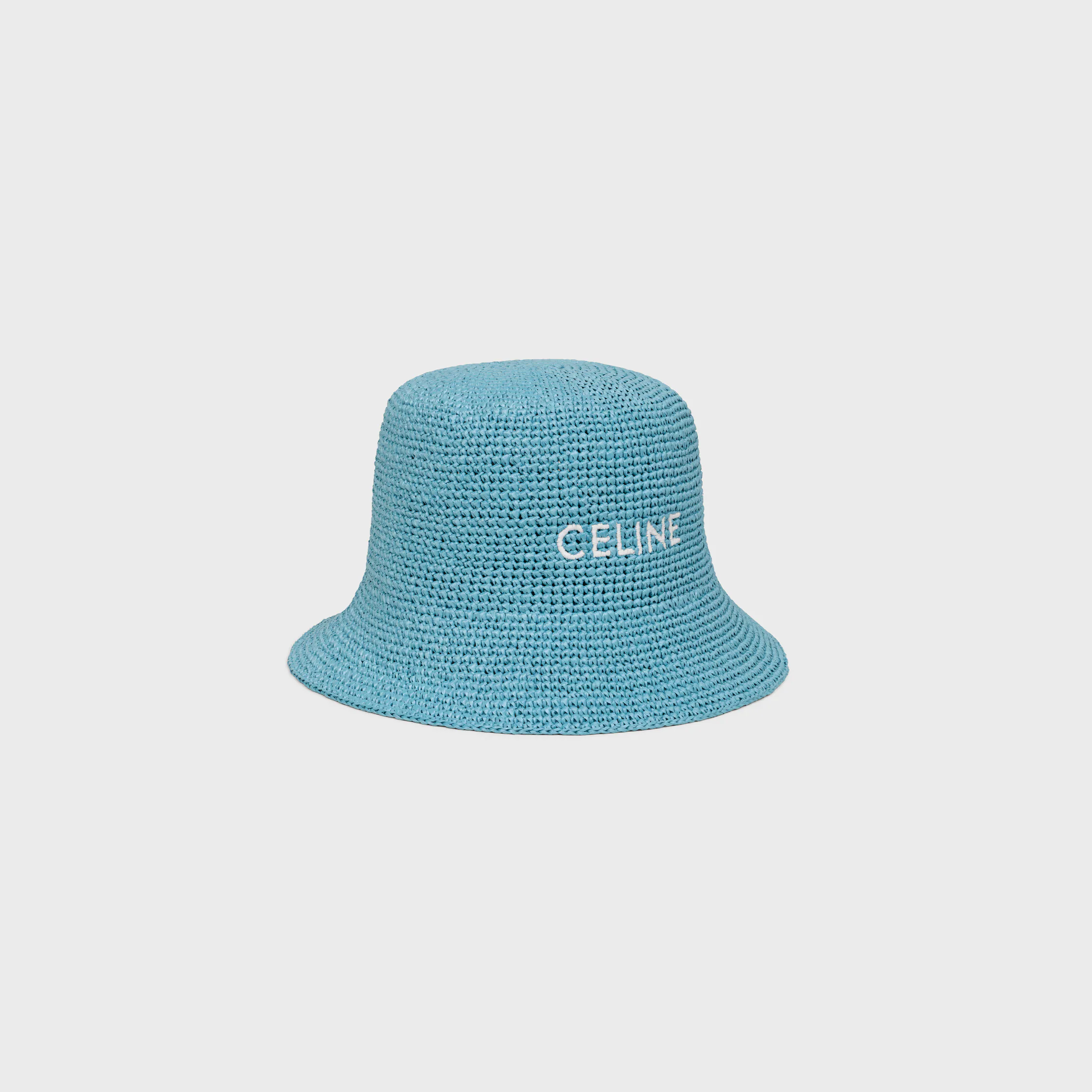 Buckethut aus Raffia