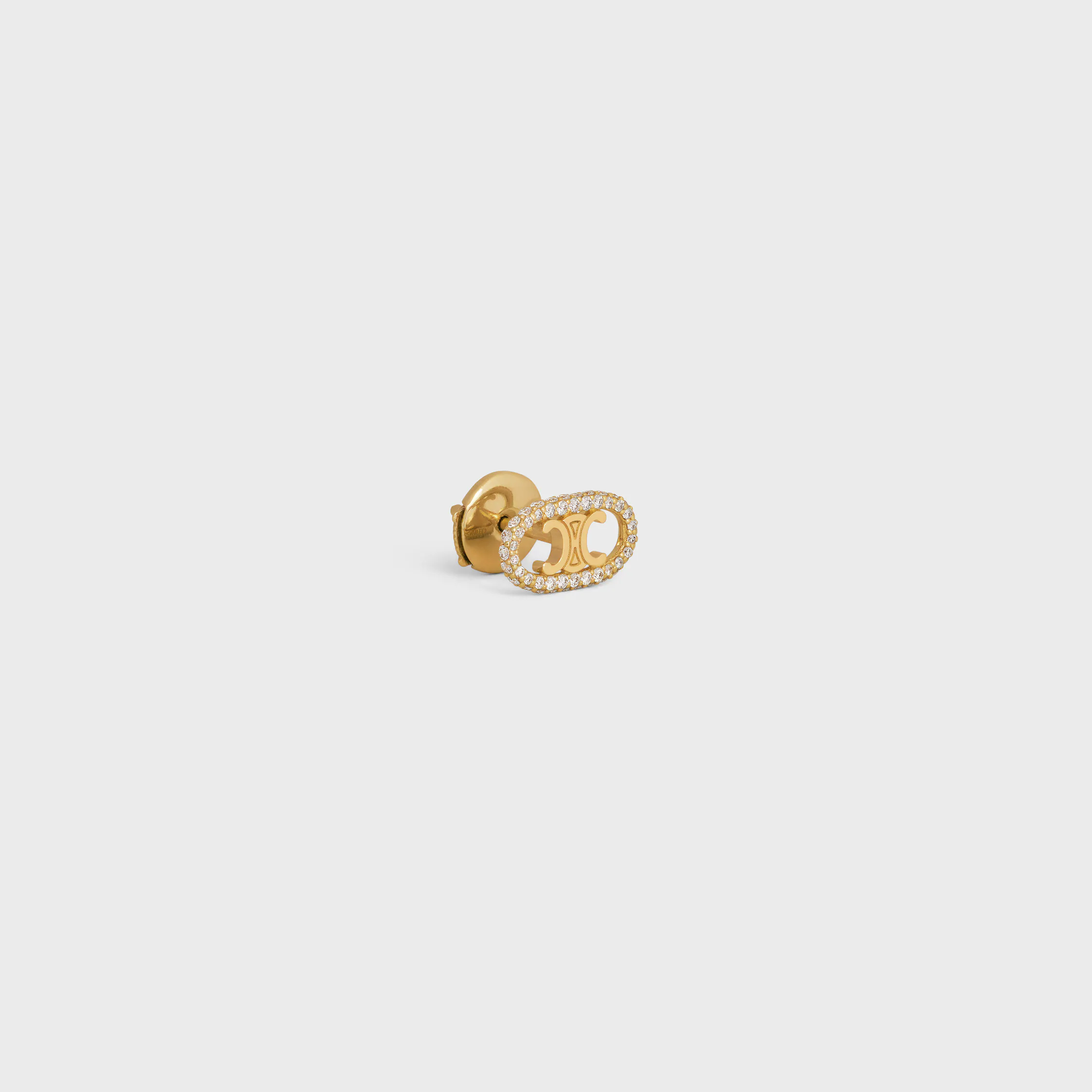 Ohrstecker Maillon Triomphe in Gelbgold und Diamanten