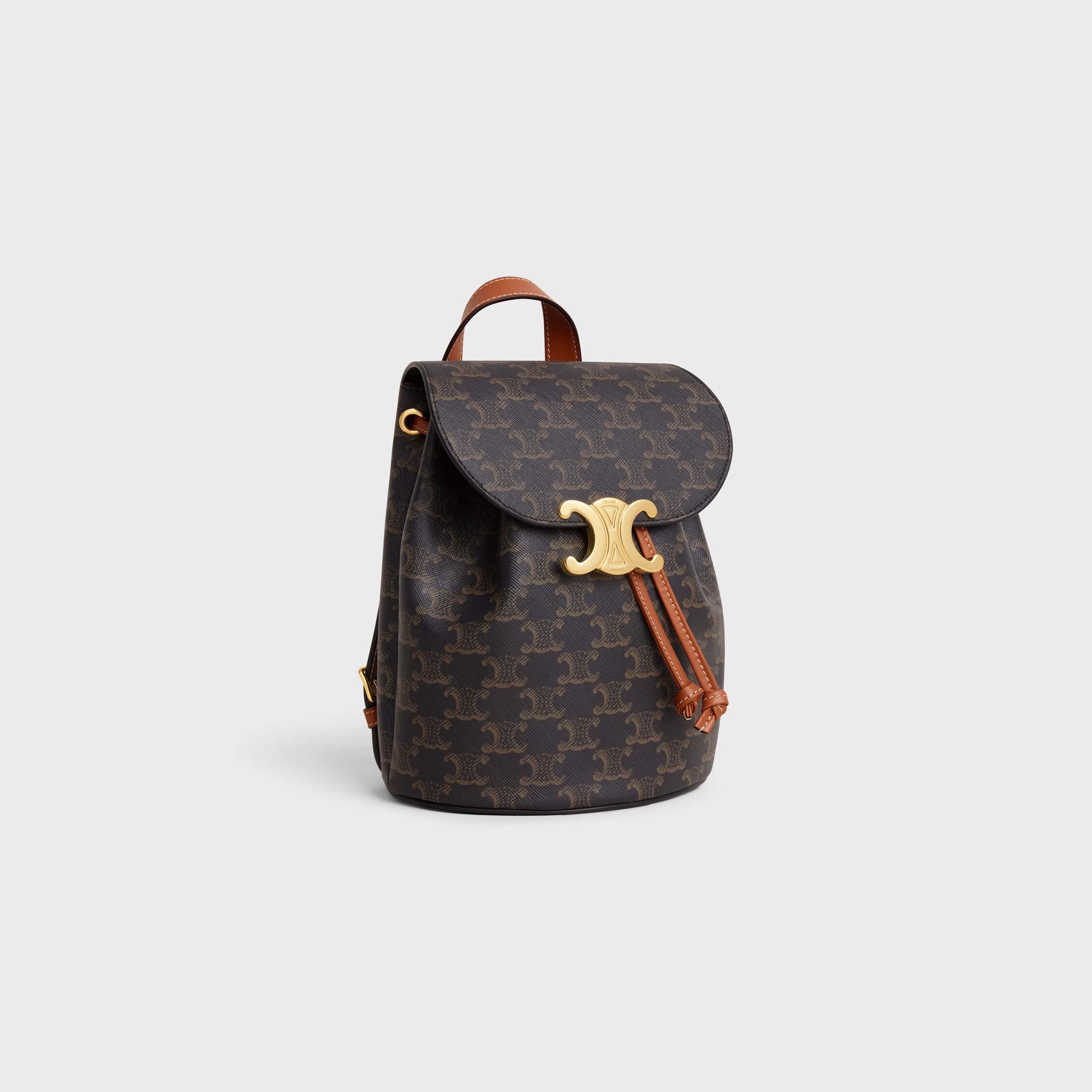 RUCKSACK CELINE BONNIE IN Triomphe Canvas und Kalbsleder