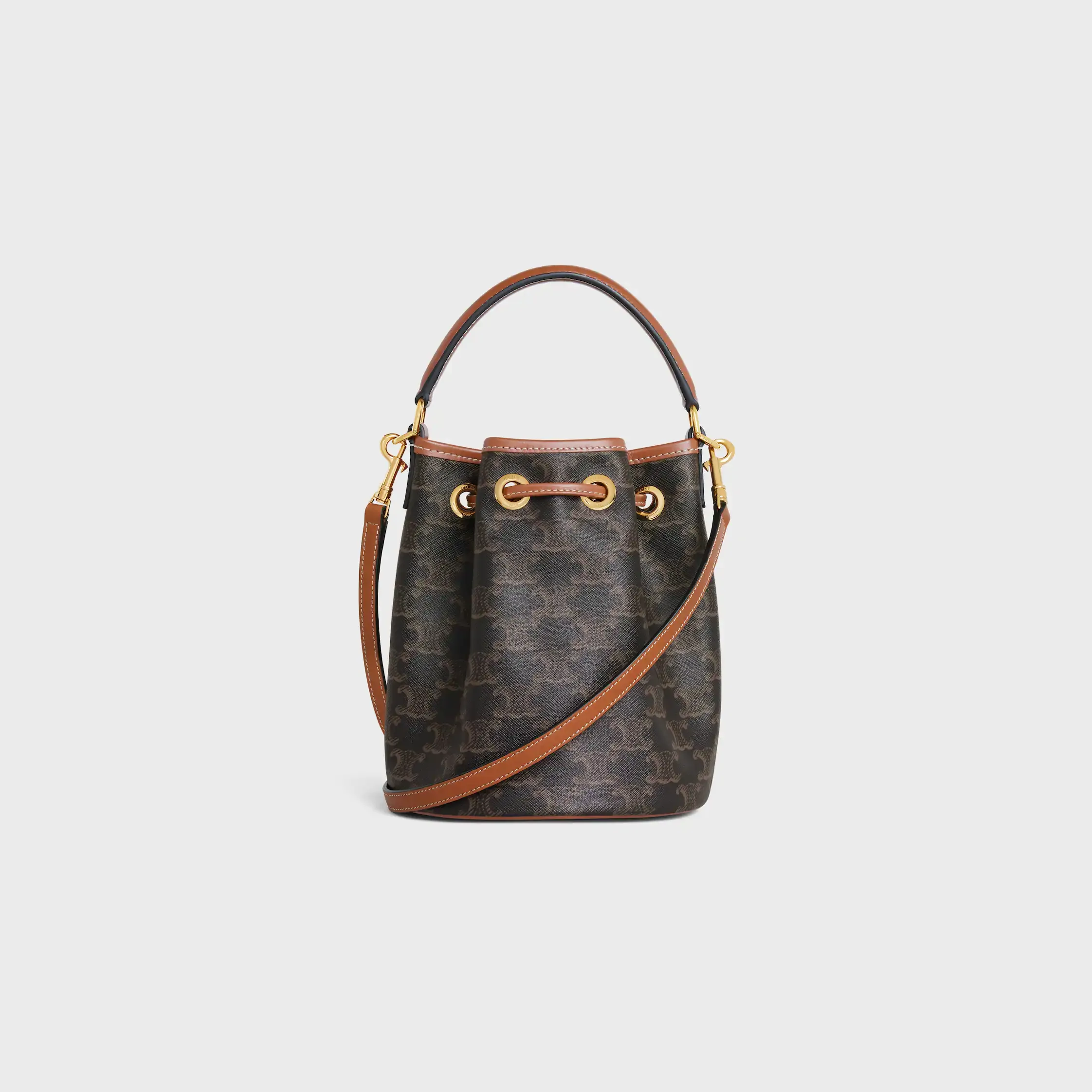 TEEN CLARA BAG IN Triomphe Canvas und Kalbsleder