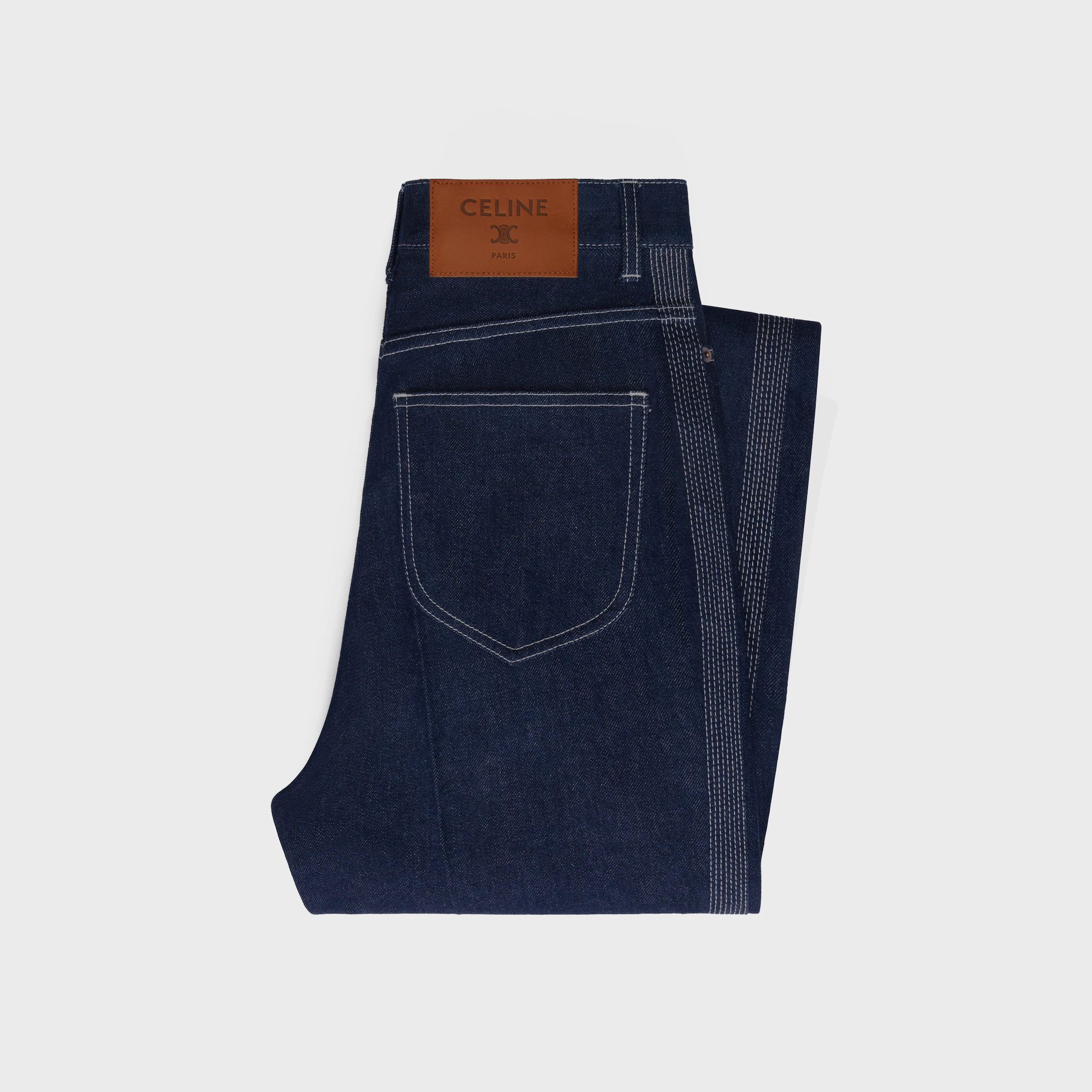 FLARE JEANS 003 IN LEICHTWEICHEN INDIGO DENIM
